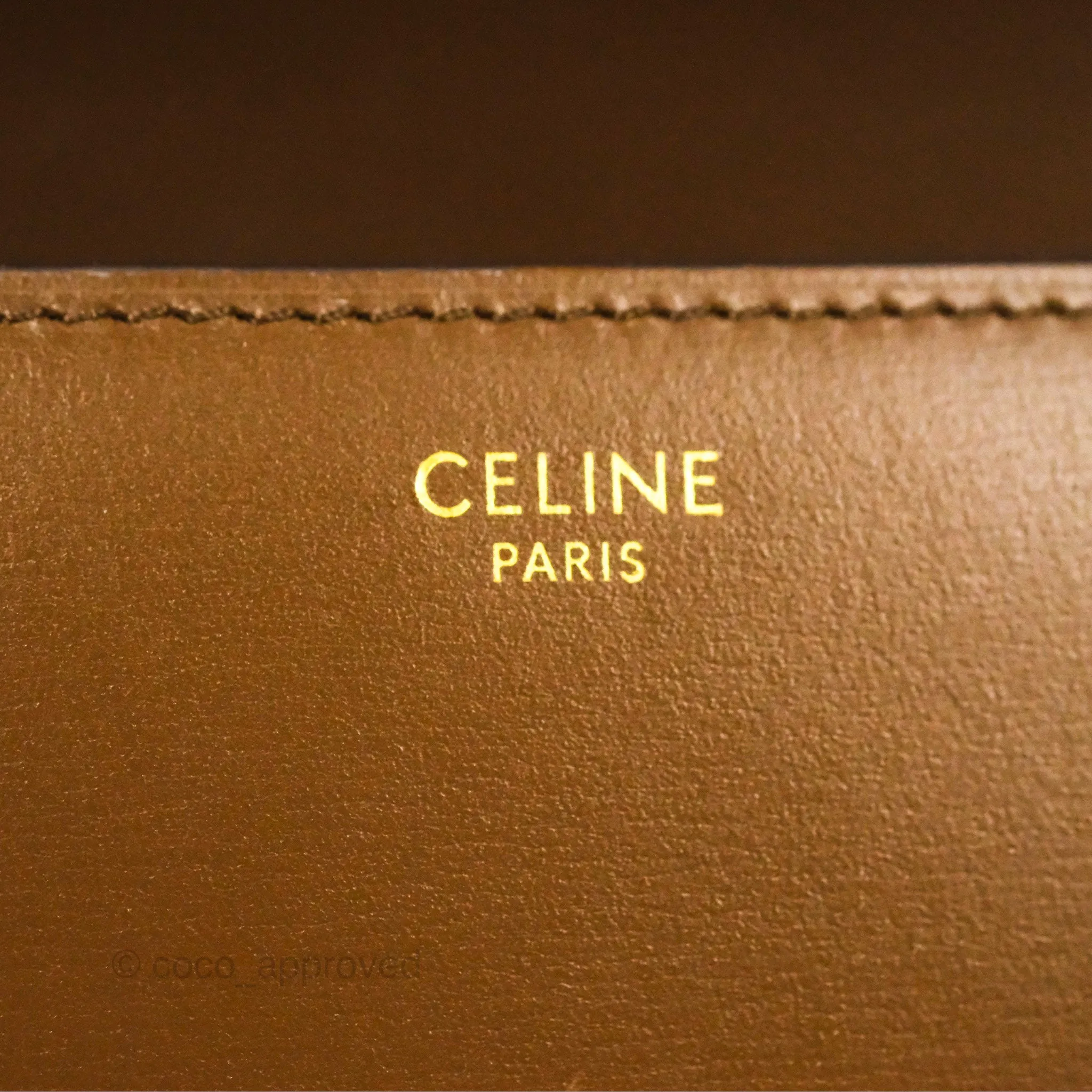 Celine Teen Classic Box Flap Caramel Box Calfskin