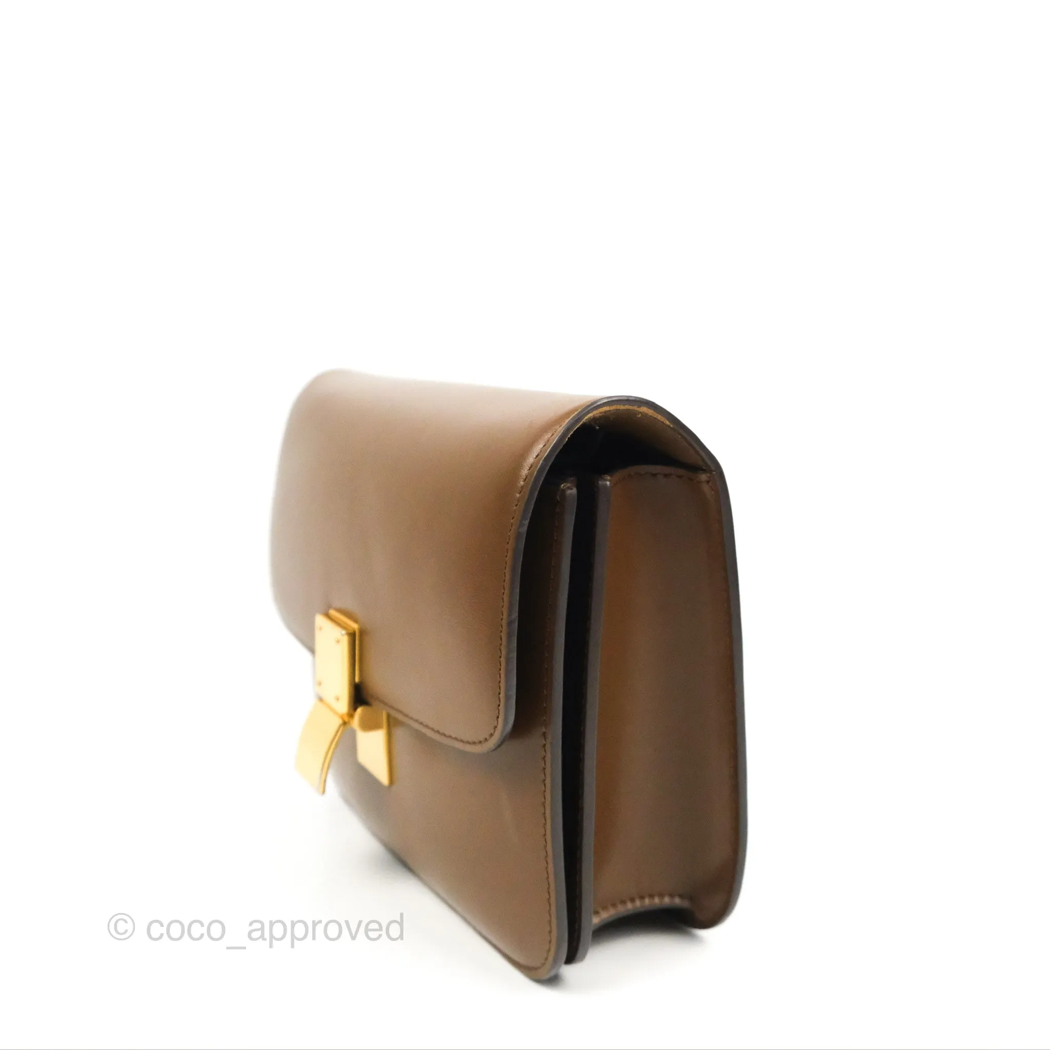 Celine Teen Classic Box Flap Caramel Box Calfskin