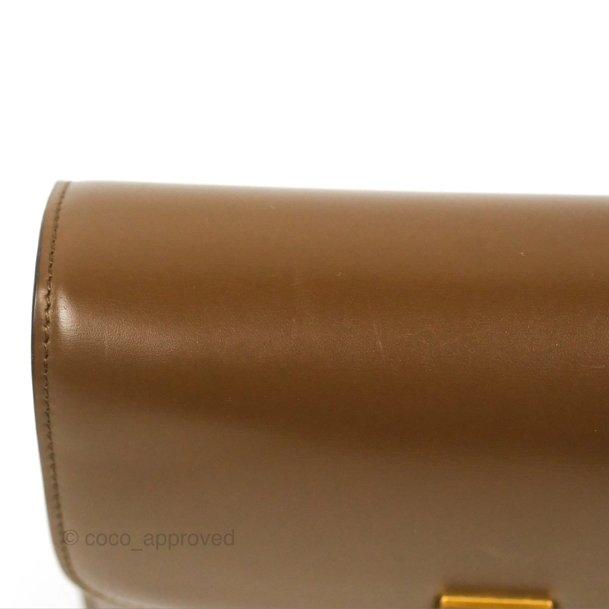 Celine Teen Classic Box Flap Caramel Box Calfskin