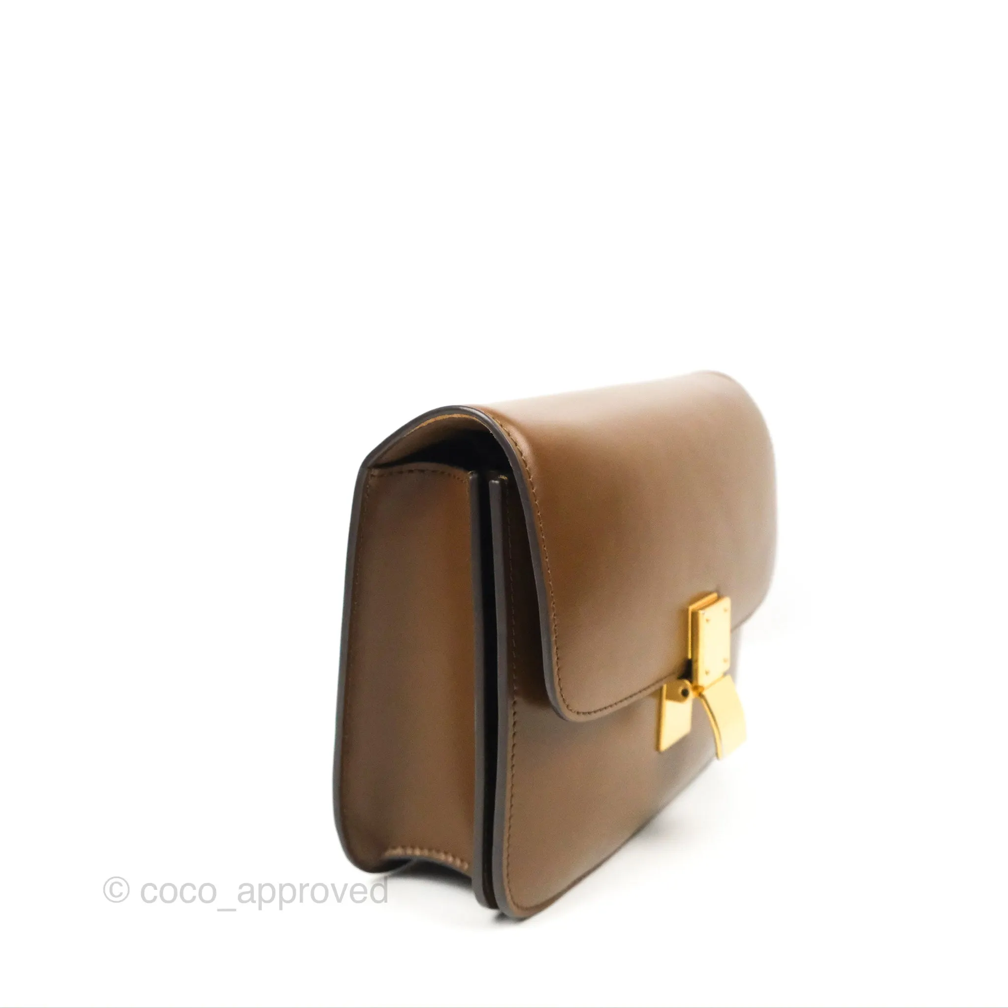 Celine Teen Classic Box Flap Caramel Box Calfskin