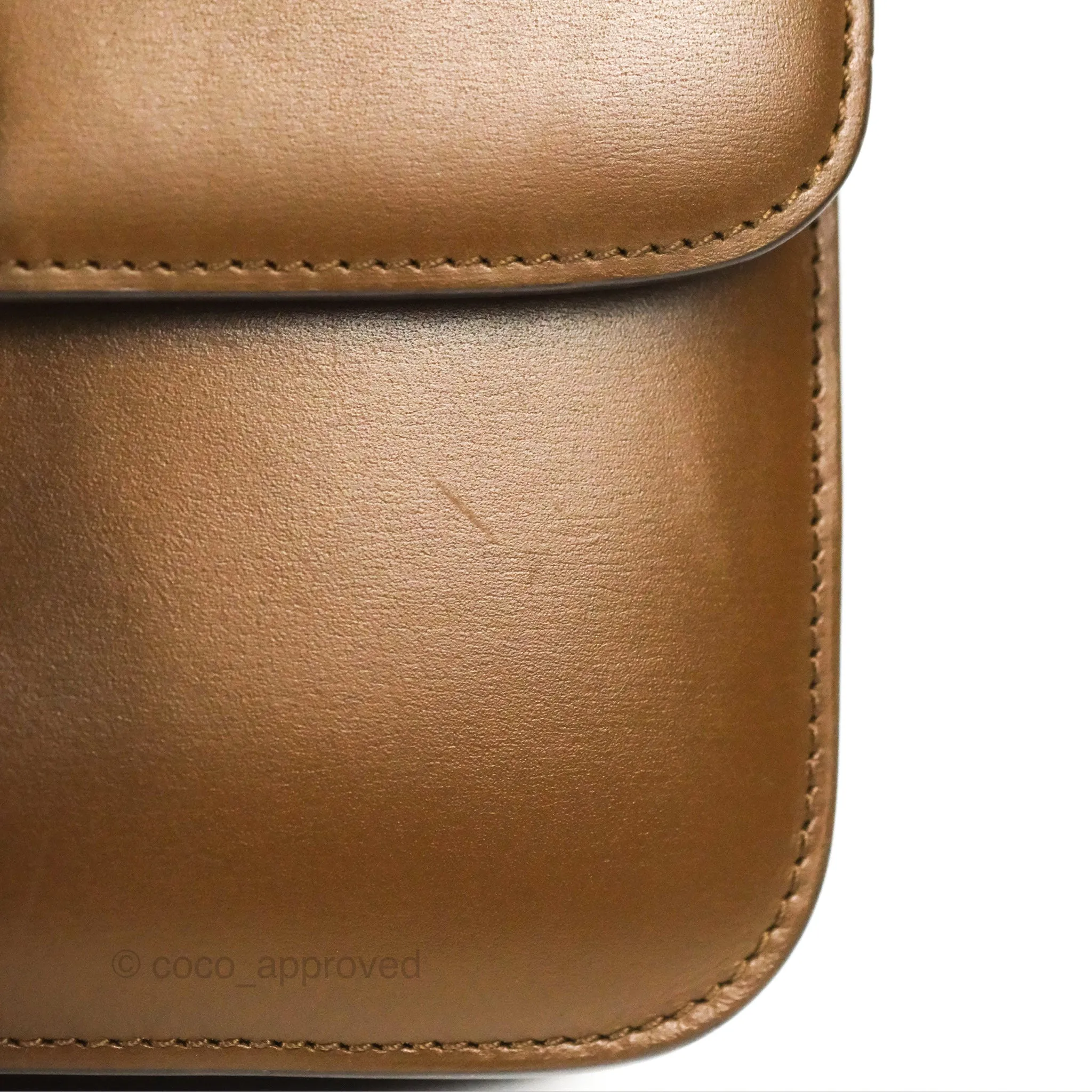 Celine Teen Classic Box Flap Caramel Box Calfskin