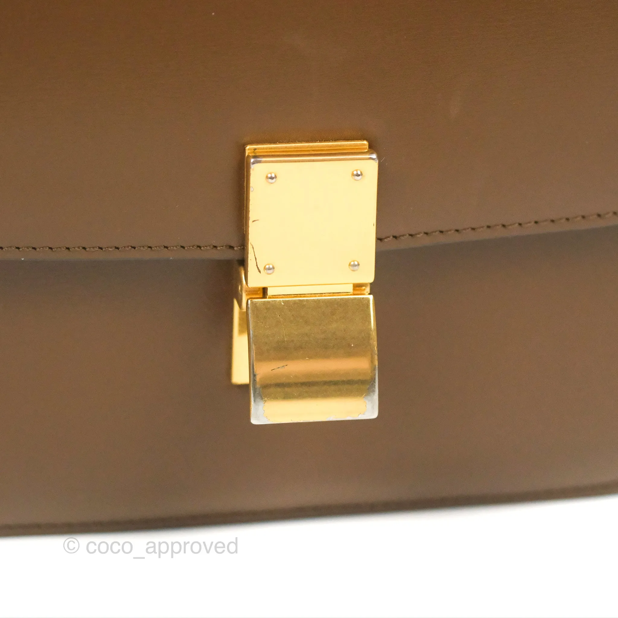 Celine Teen Classic Box Flap Caramel Box Calfskin