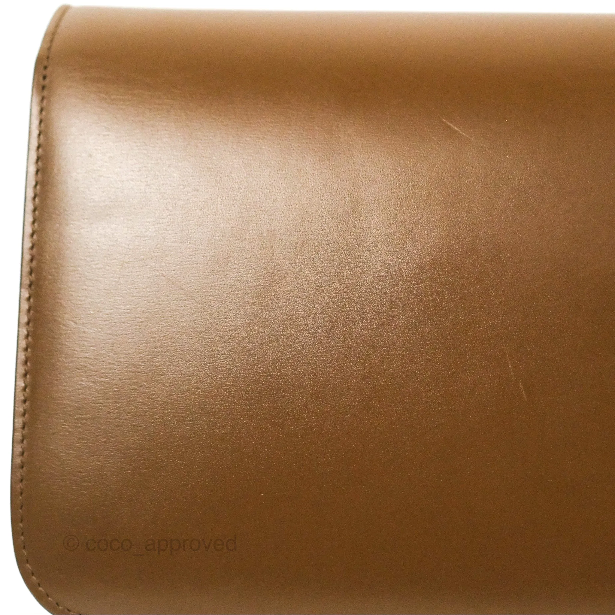 Celine Teen Classic Box Flap Caramel Box Calfskin