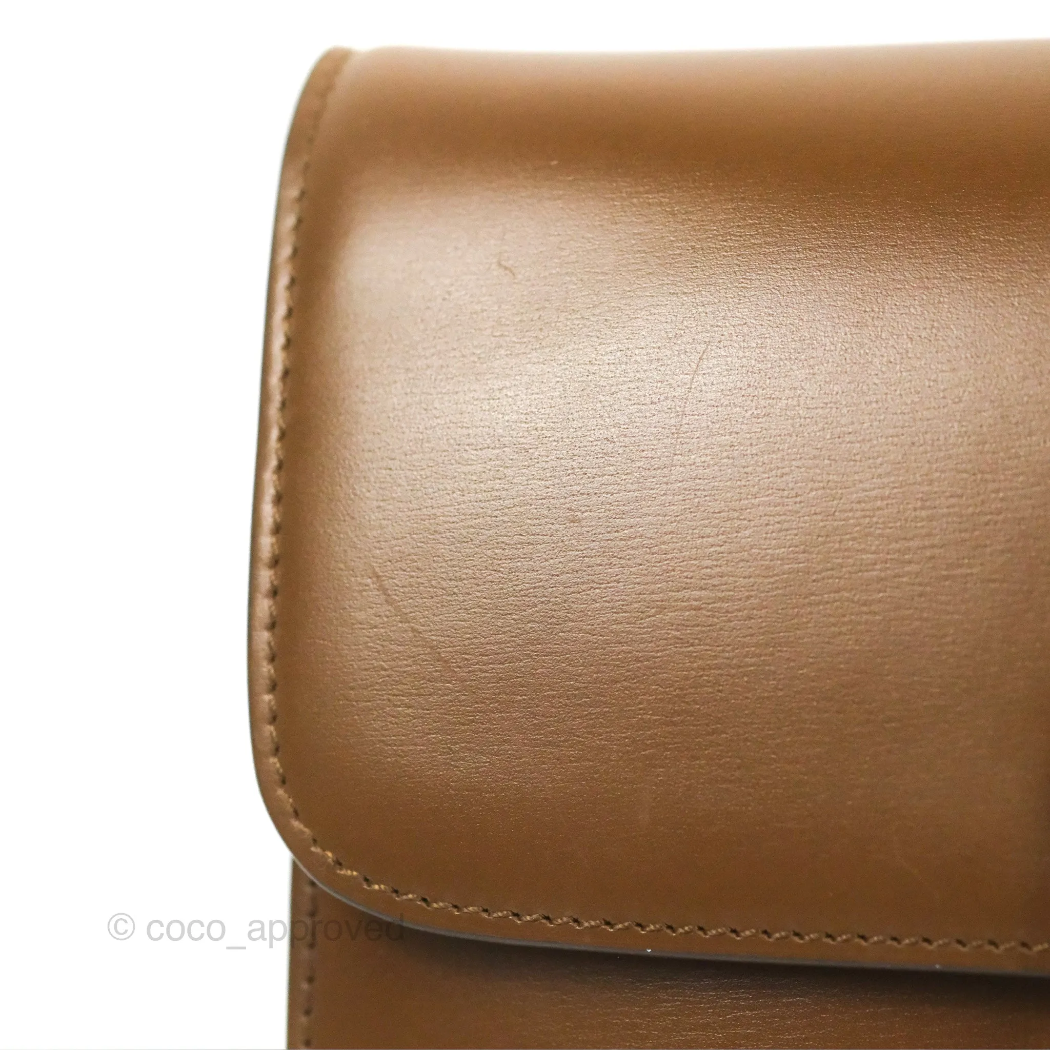 Celine Teen Classic Box Flap Caramel Box Calfskin