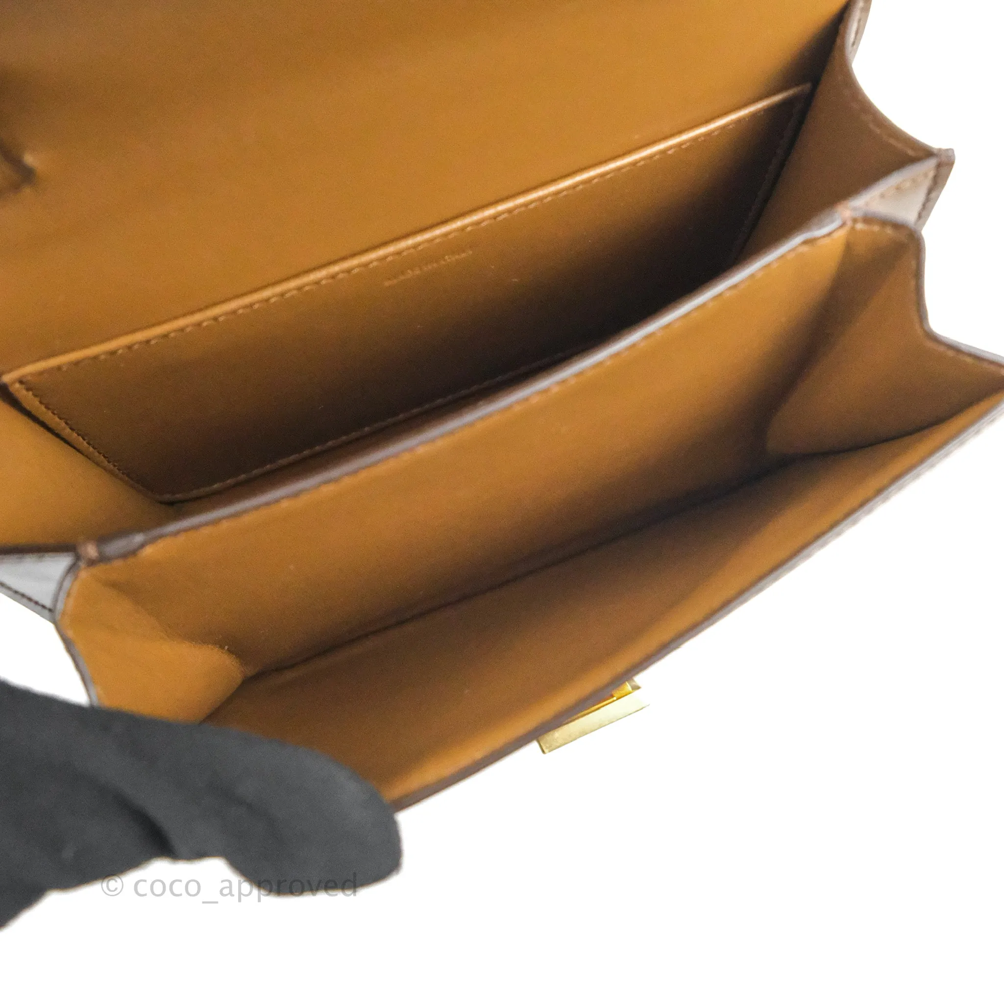 Celine Teen Classic Box Flap Caramel Calfskin