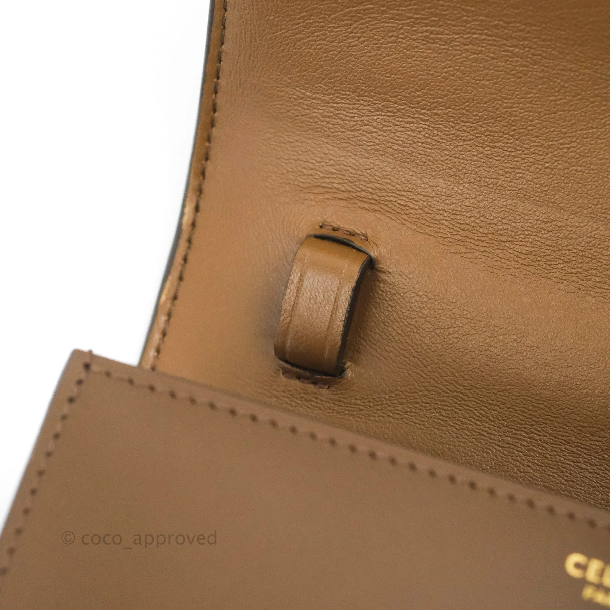 Celine Teen Classic Box Flap Caramel Calfskin