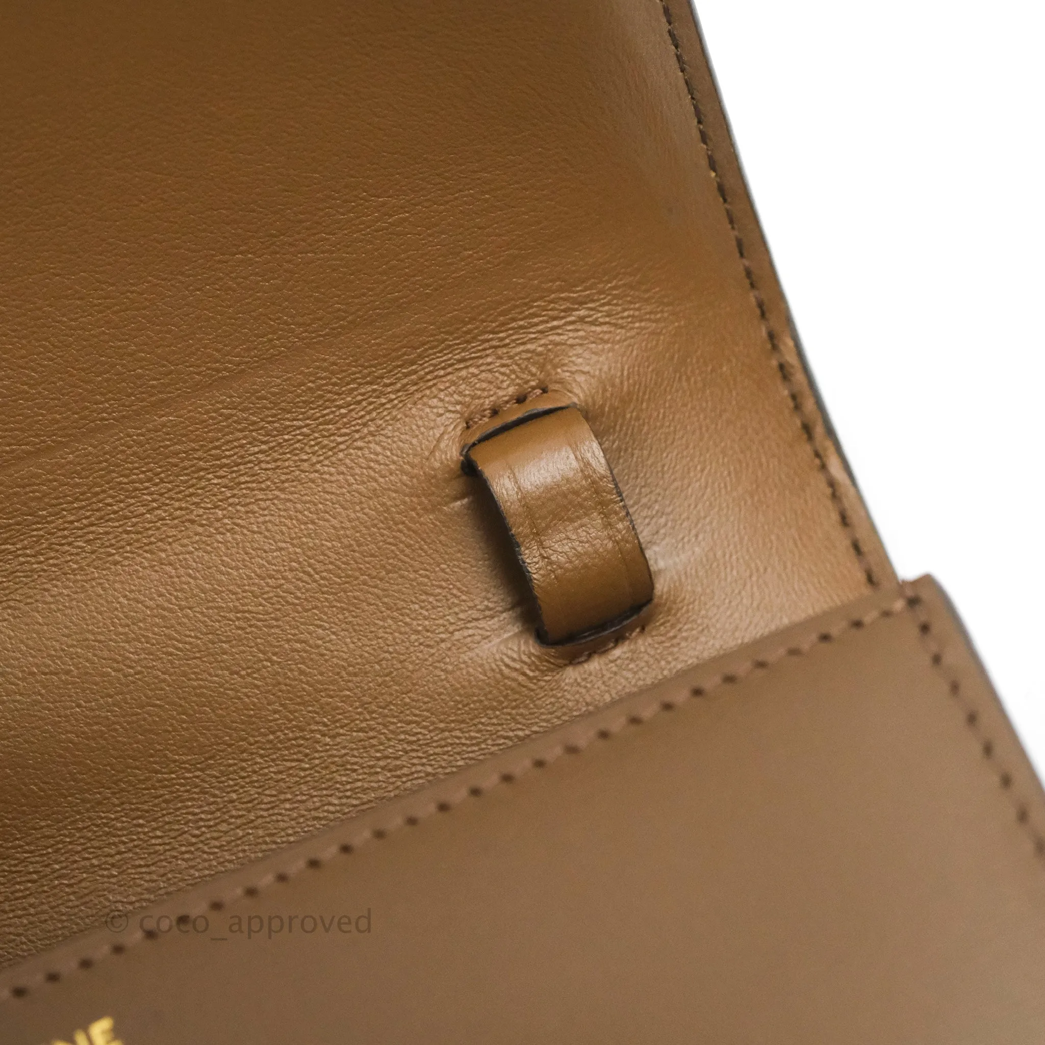 Celine Teen Classic Box Flap Caramel Calfskin