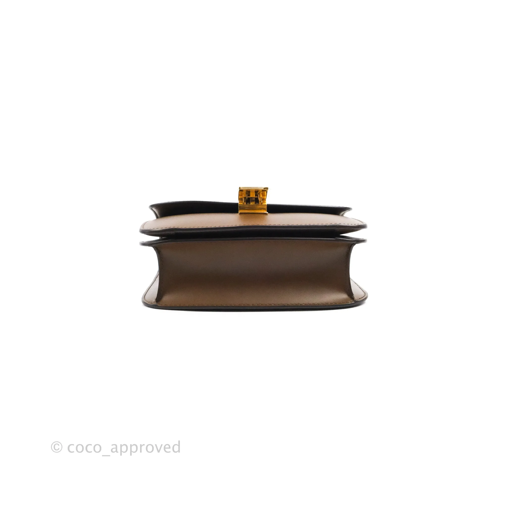 Celine Teen Classic Box Flap Caramel Calfskin