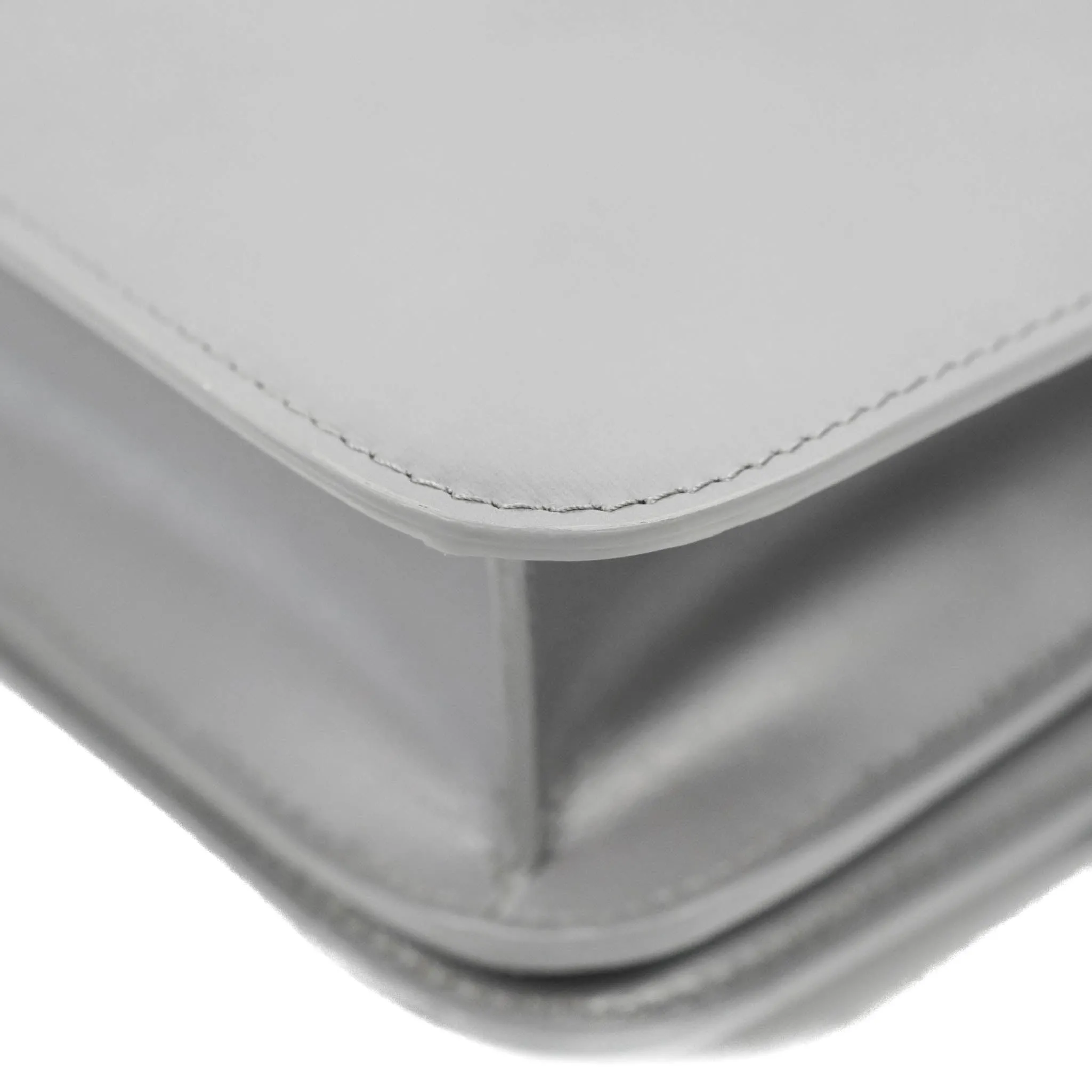 Celine Teen Classic Box Flap Light Grey Calfskin