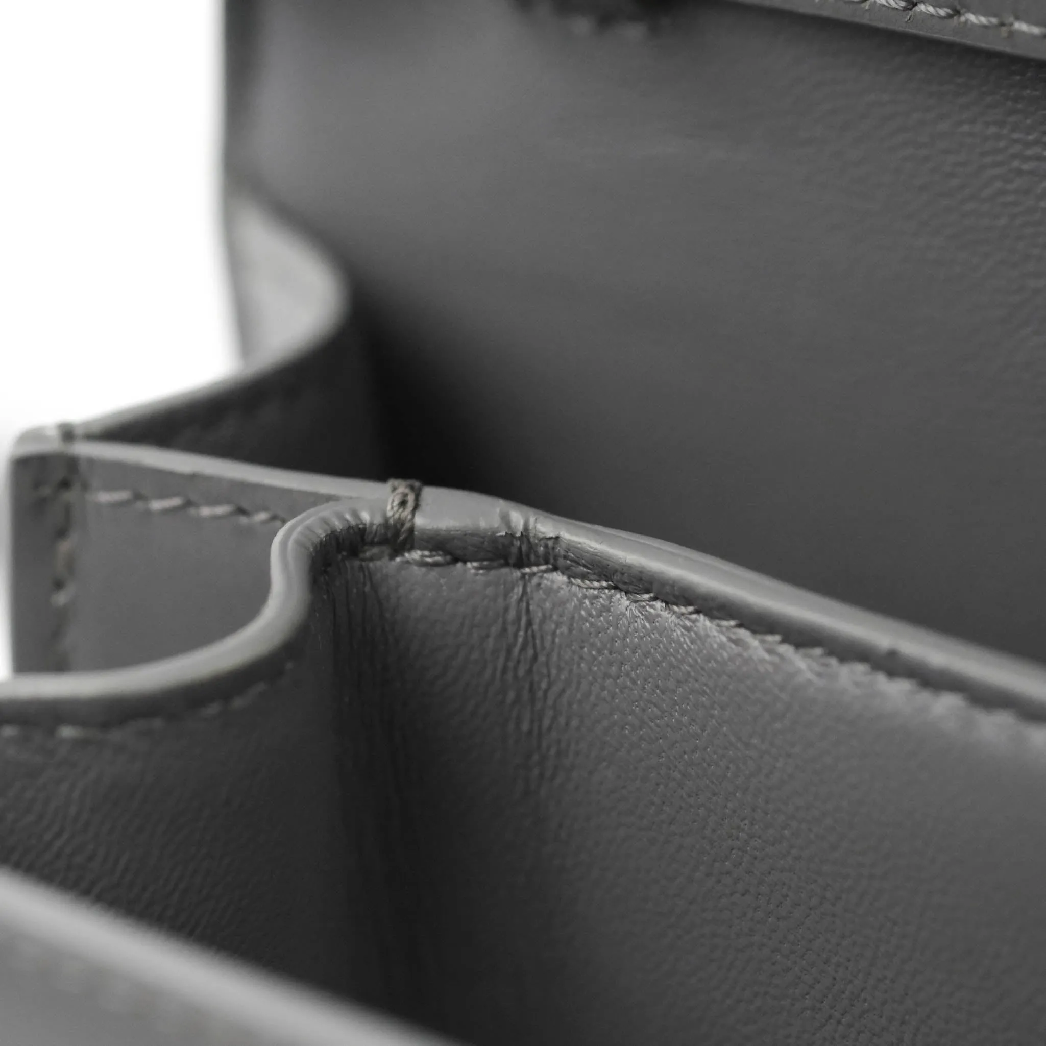 Celine Teen Classic Box Flap Light Grey Calfskin