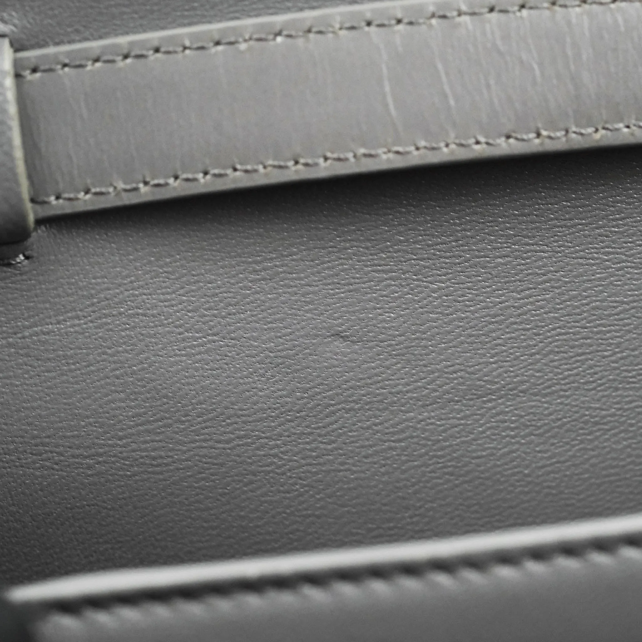 Celine Teen Classic Box Flap Light Grey Calfskin