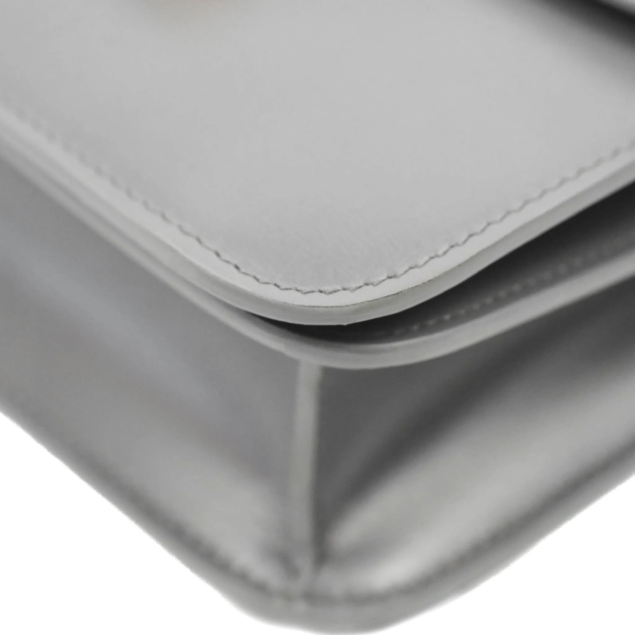 Celine Teen Classic Box Flap Light Grey Calfskin