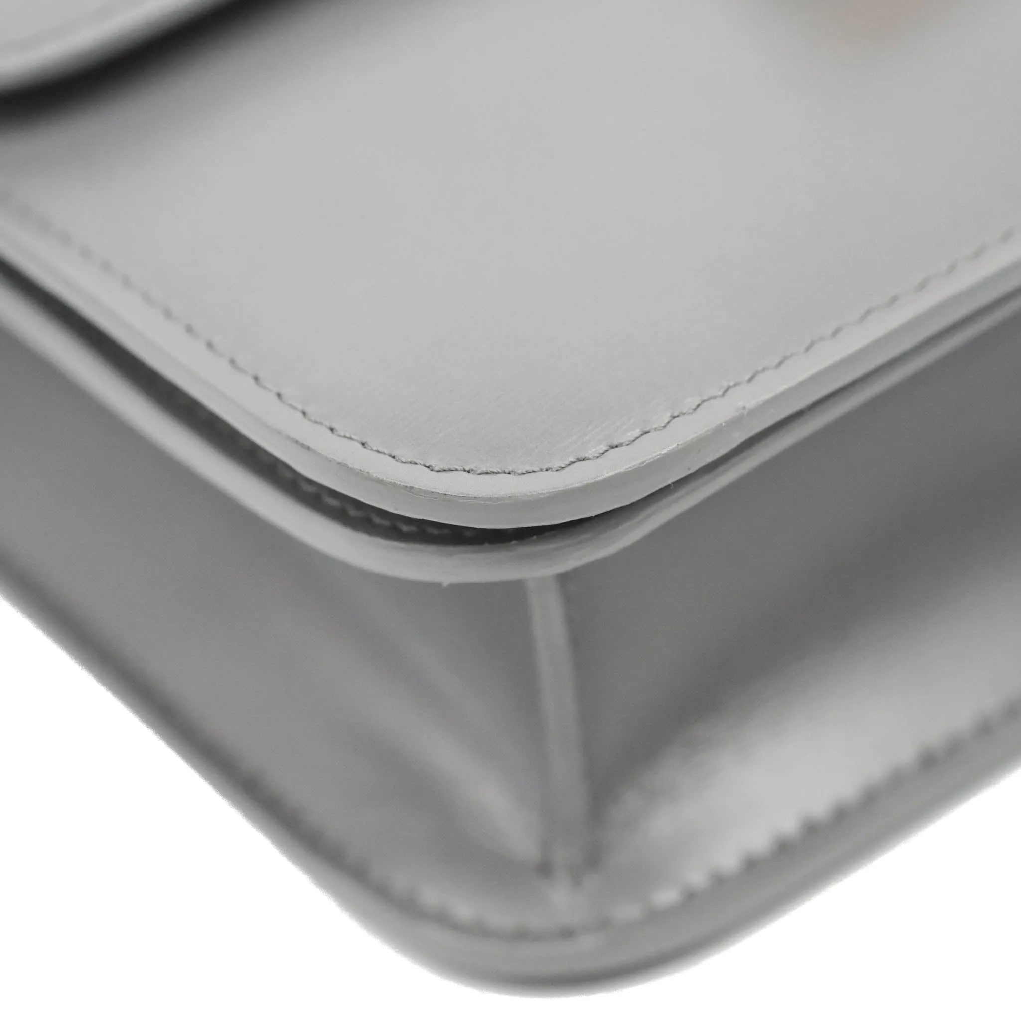 Celine Teen Classic Box Flap Light Grey Calfskin