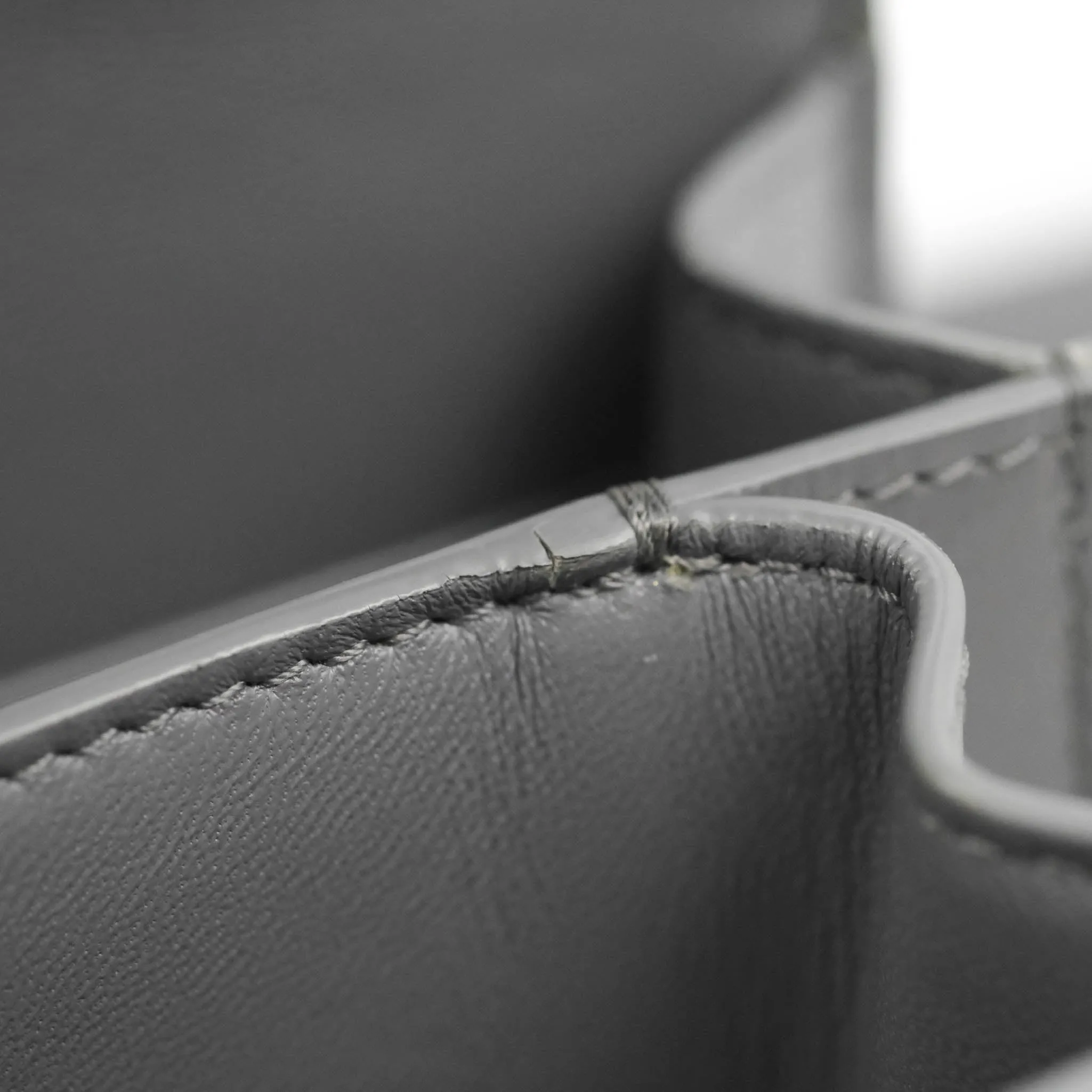 Celine Teen Classic Box Flap Light Grey Calfskin