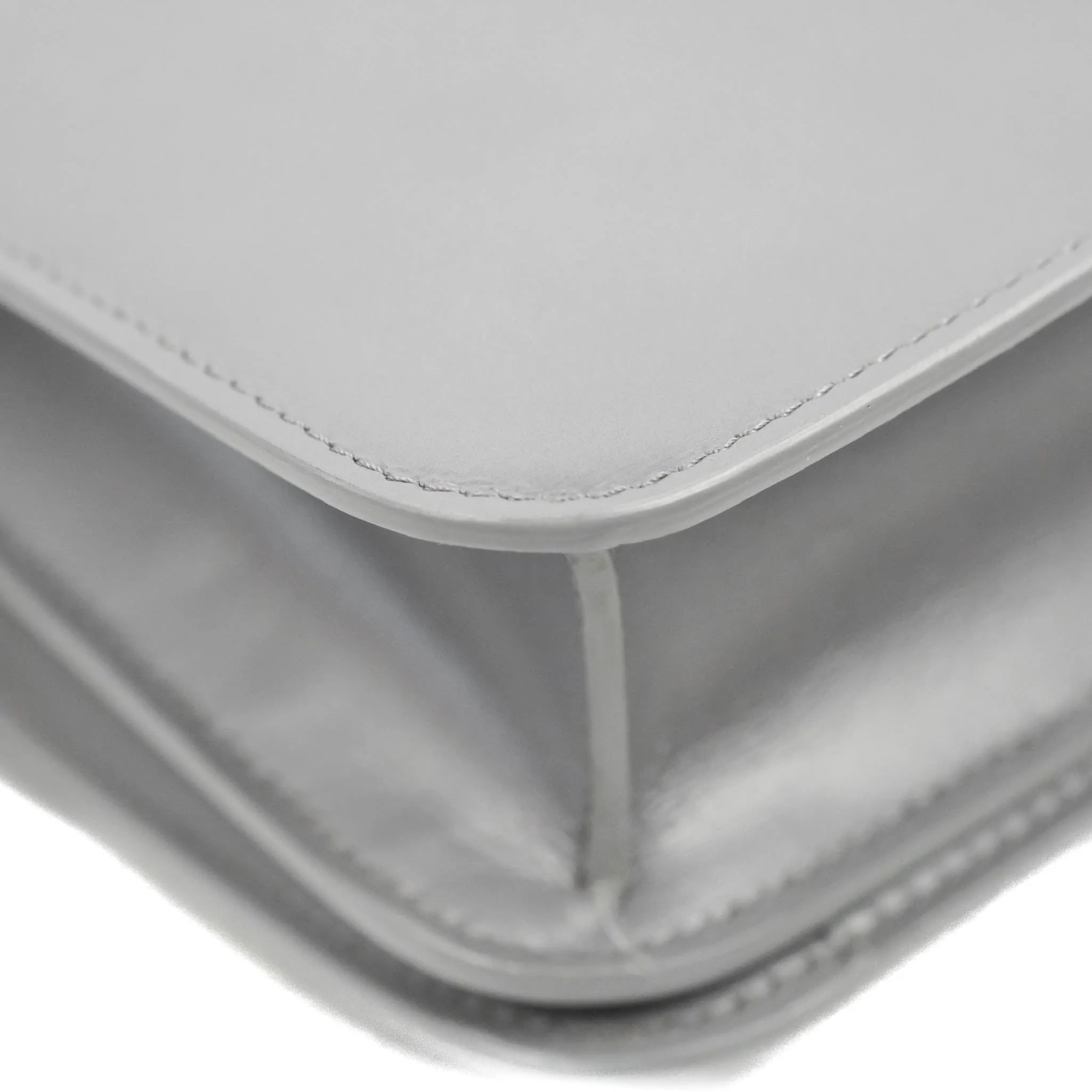Celine Teen Classic Box Flap Light Grey Calfskin