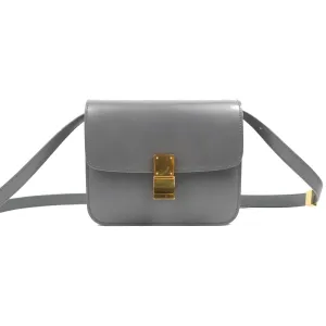 Celine Teen Classic Box Flap Light Grey Calfskin