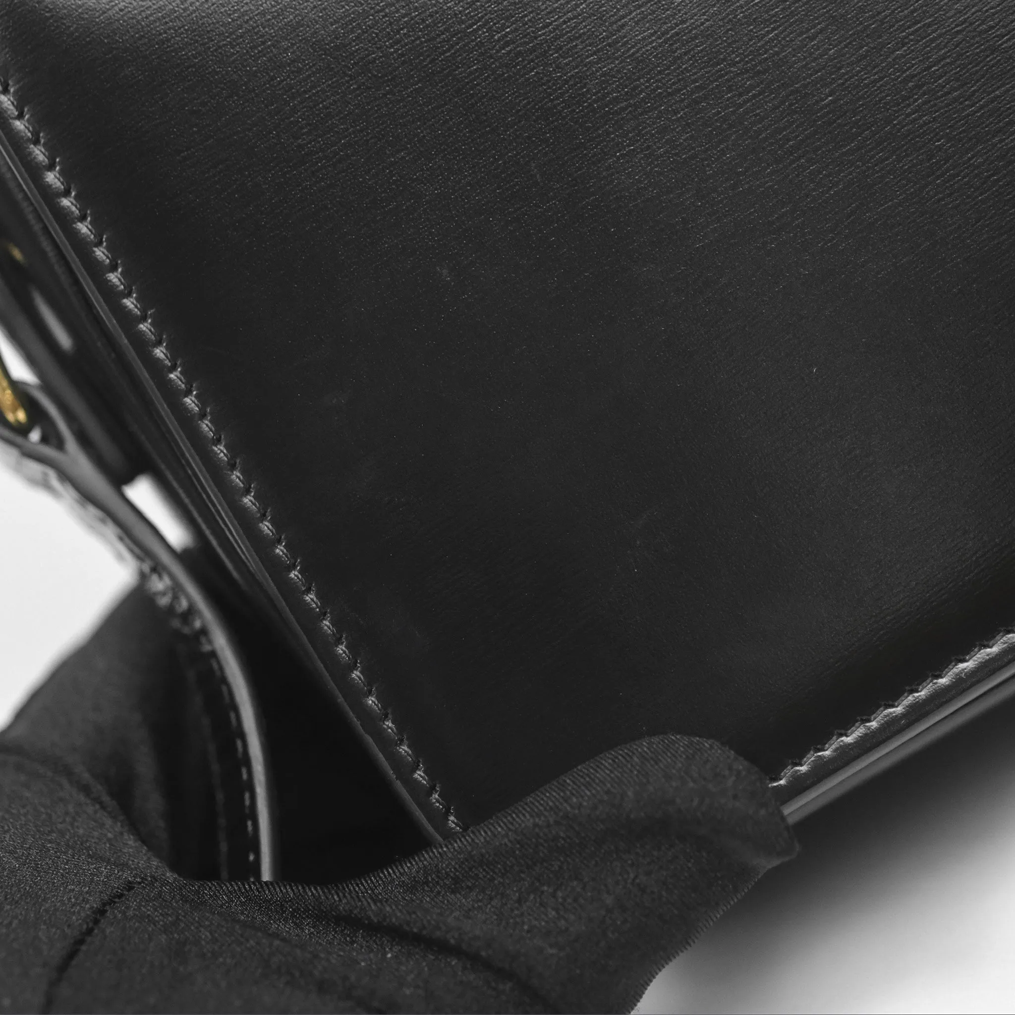 Celine Teen Triomphe Bag Shiny Calfskin Black