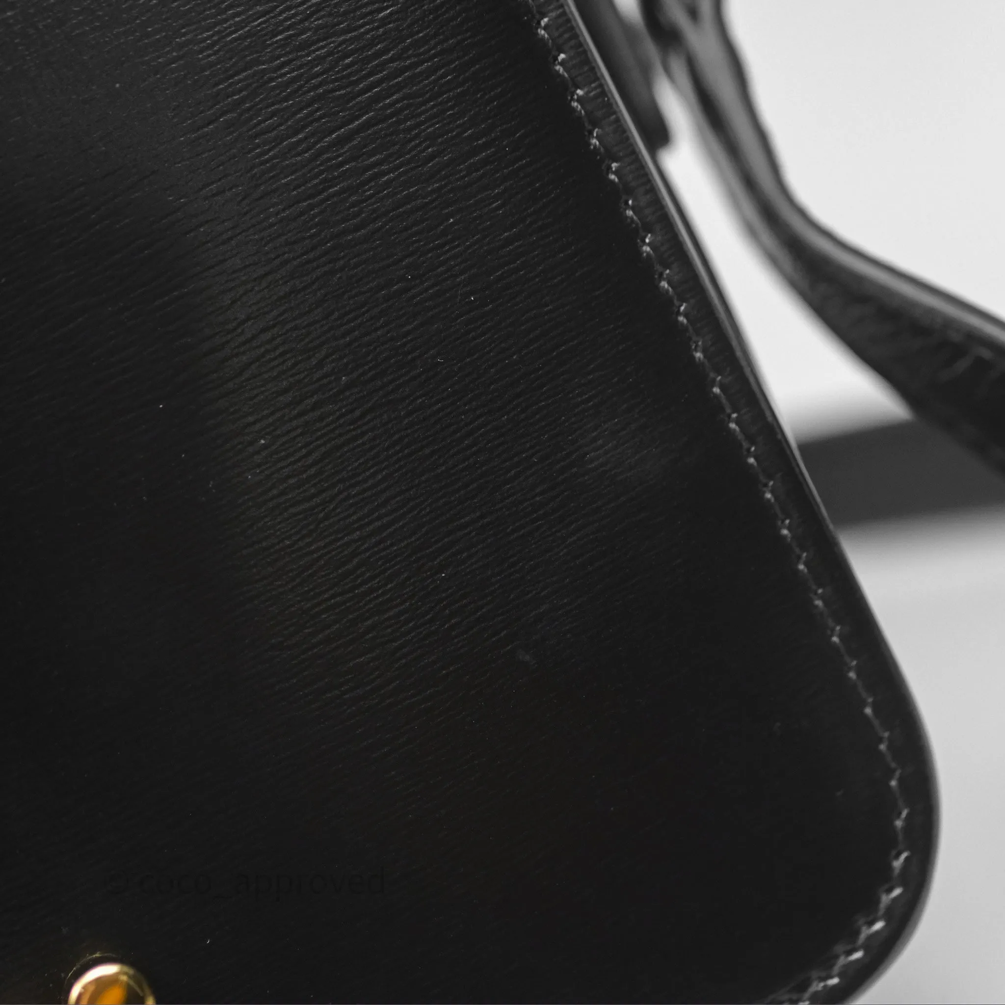 Celine Teen Triomphe Bag Shiny Calfskin Black
