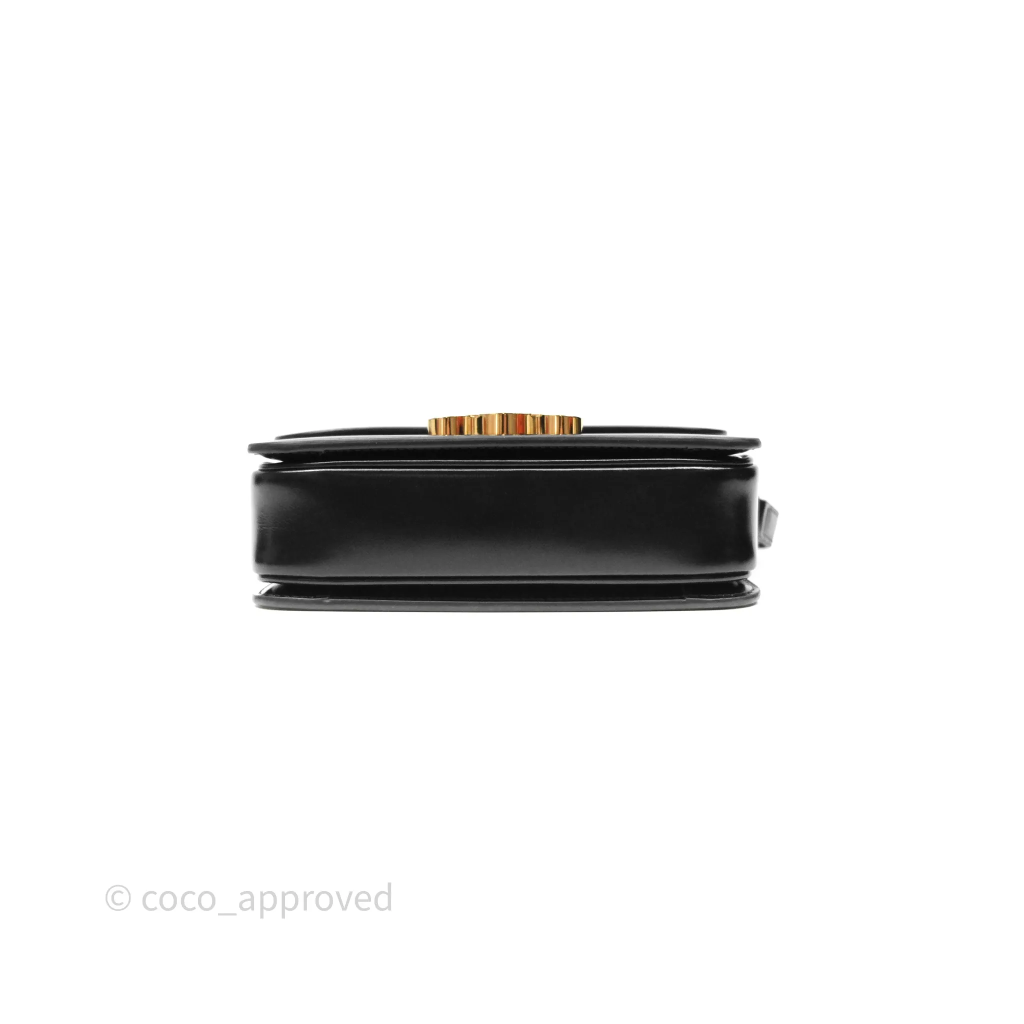 Celine Teen Triomphe Bag Shiny Calfskin Black