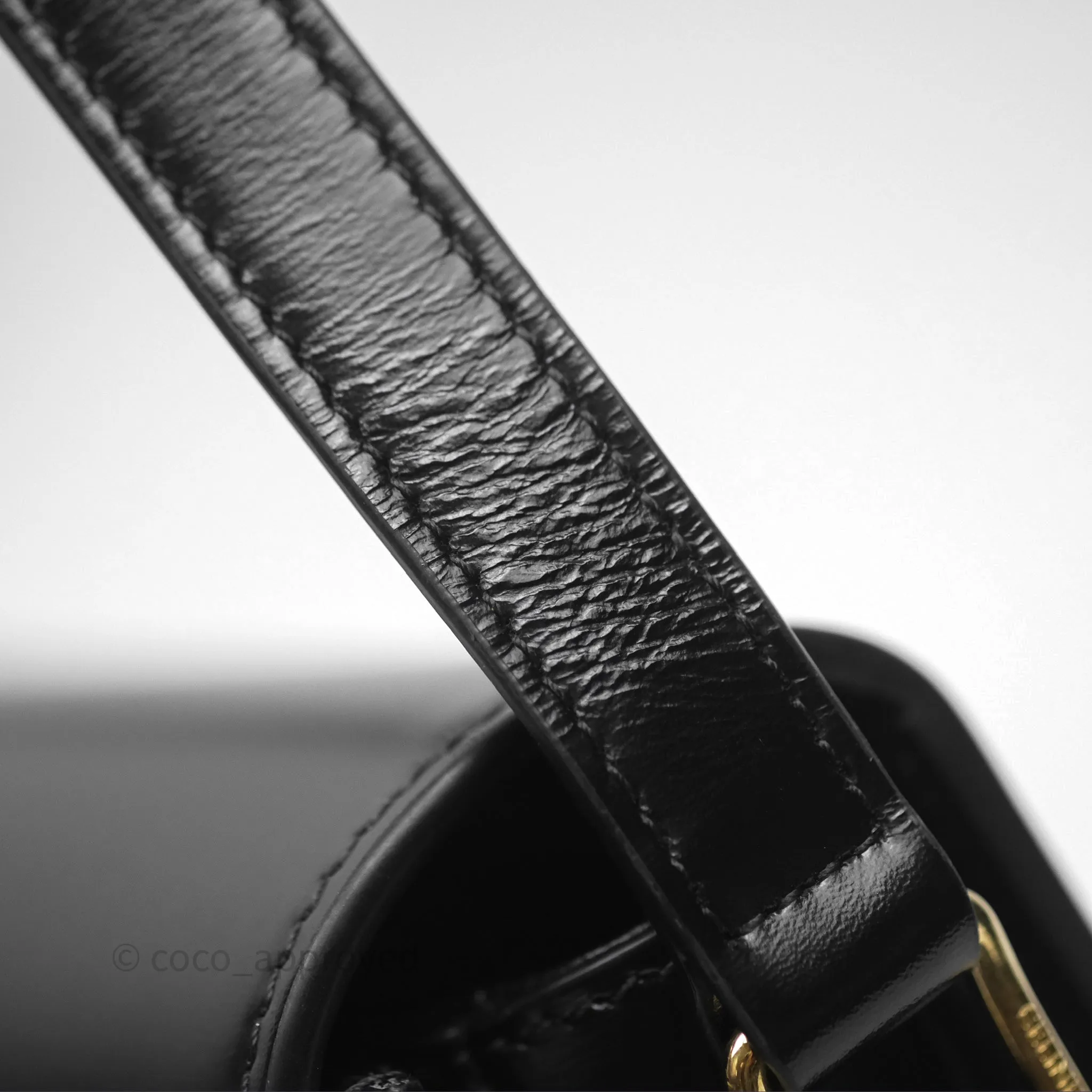 Celine Teen Triomphe Bag Shiny Calfskin Black