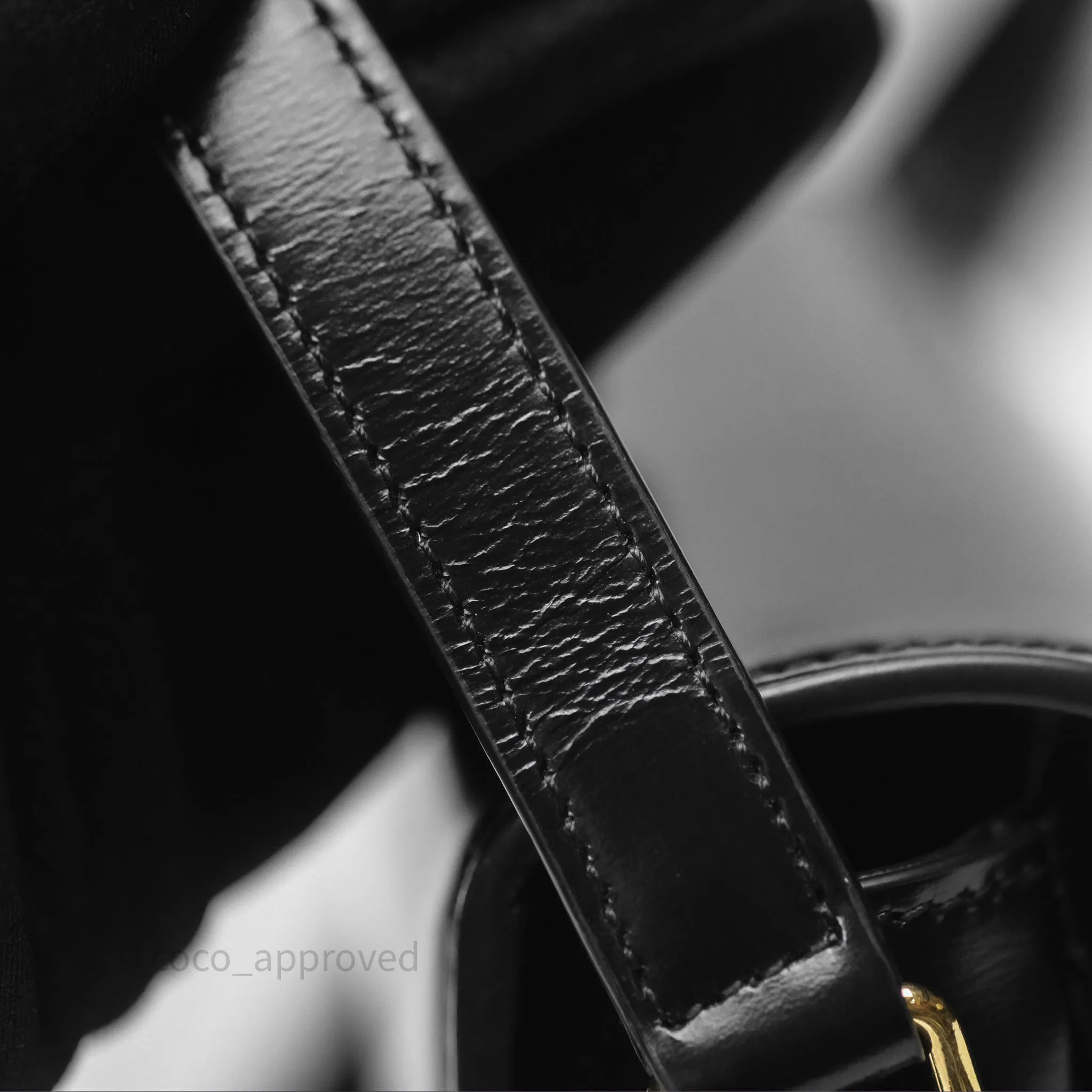 Celine Teen Triomphe Bag Shiny Calfskin Black
