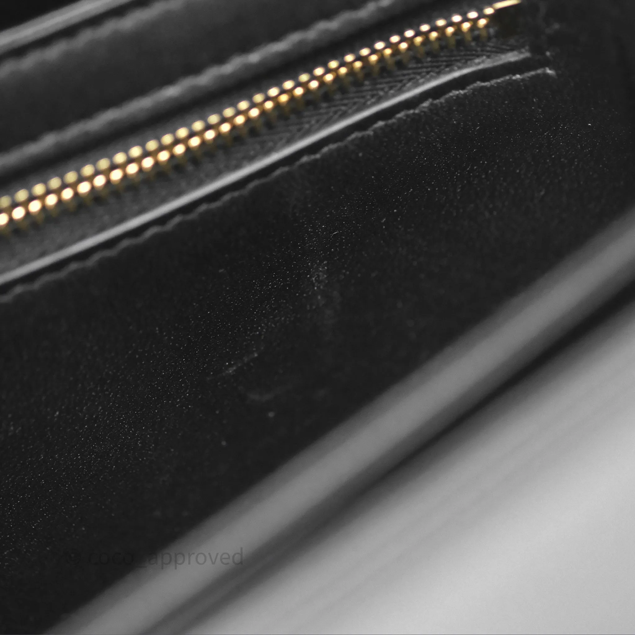Celine Teen Triomphe Bag Shiny Calfskin Black