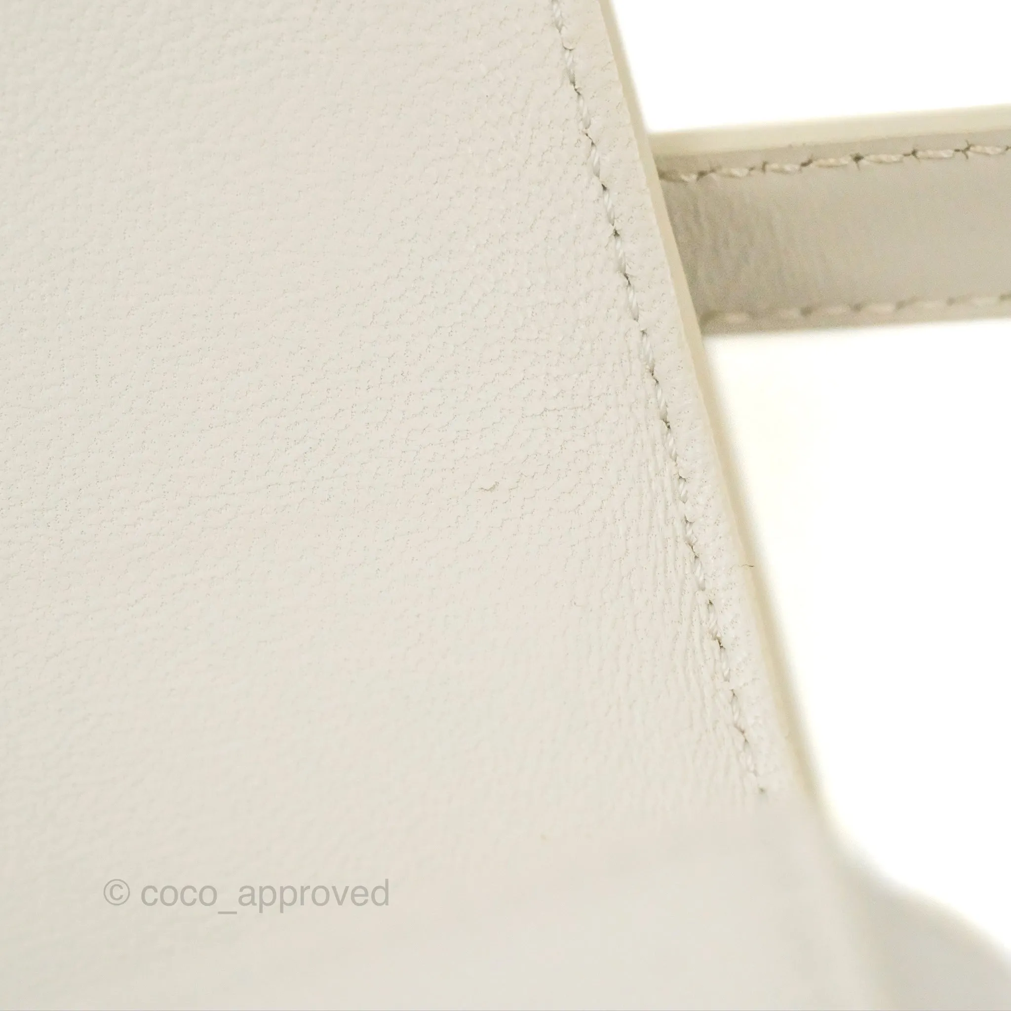 Celine Teen Triomphe Bag Shiny Calfskin White