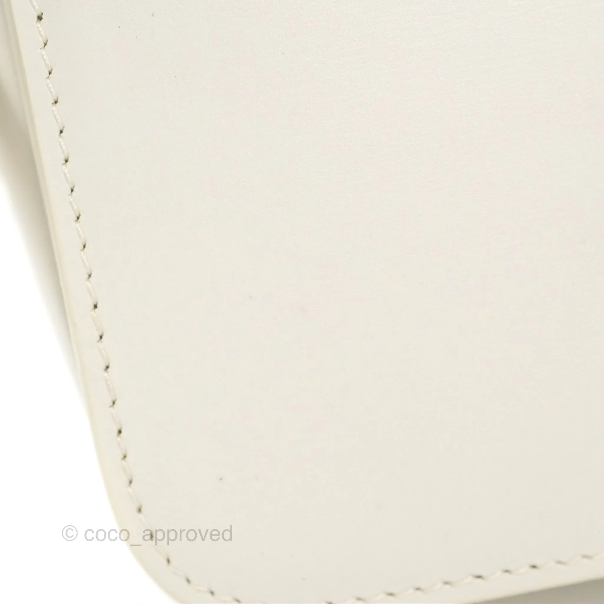 Celine Teen Triomphe Bag Shiny Calfskin White