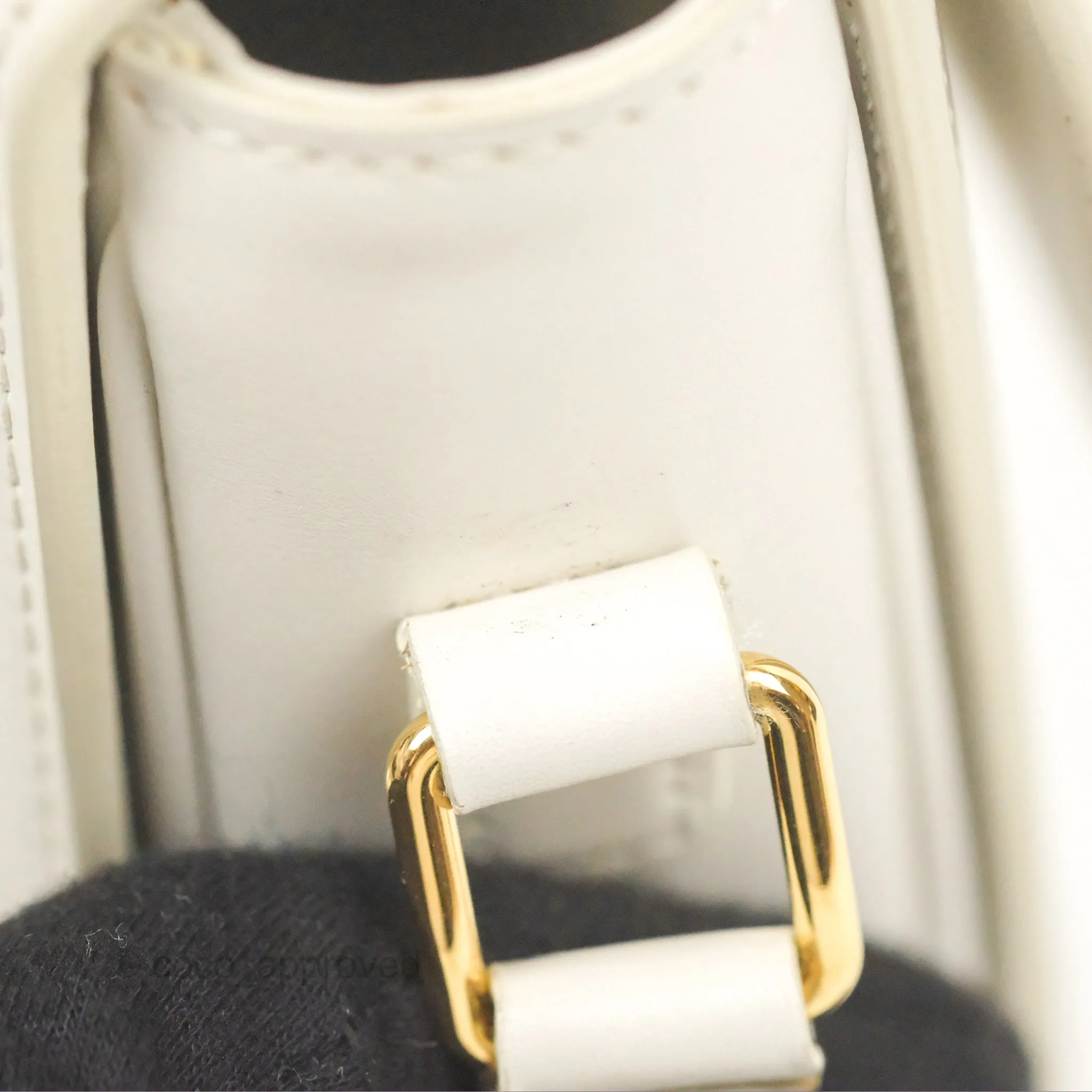 Celine Teen Triomphe Bag Shiny Calfskin White