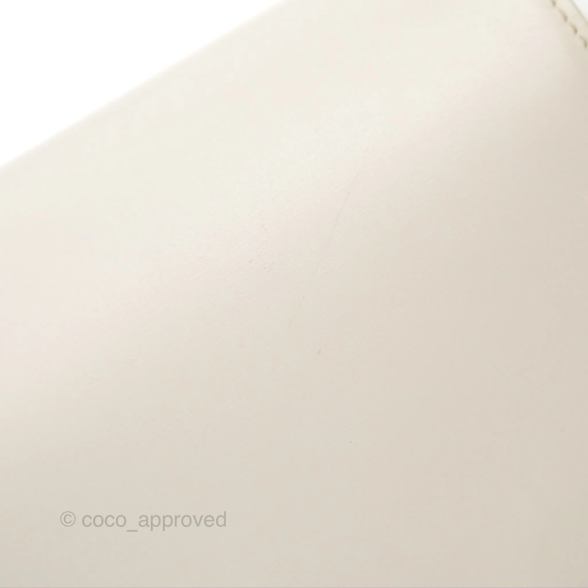Celine Teen Triomphe Bag Shiny Calfskin White