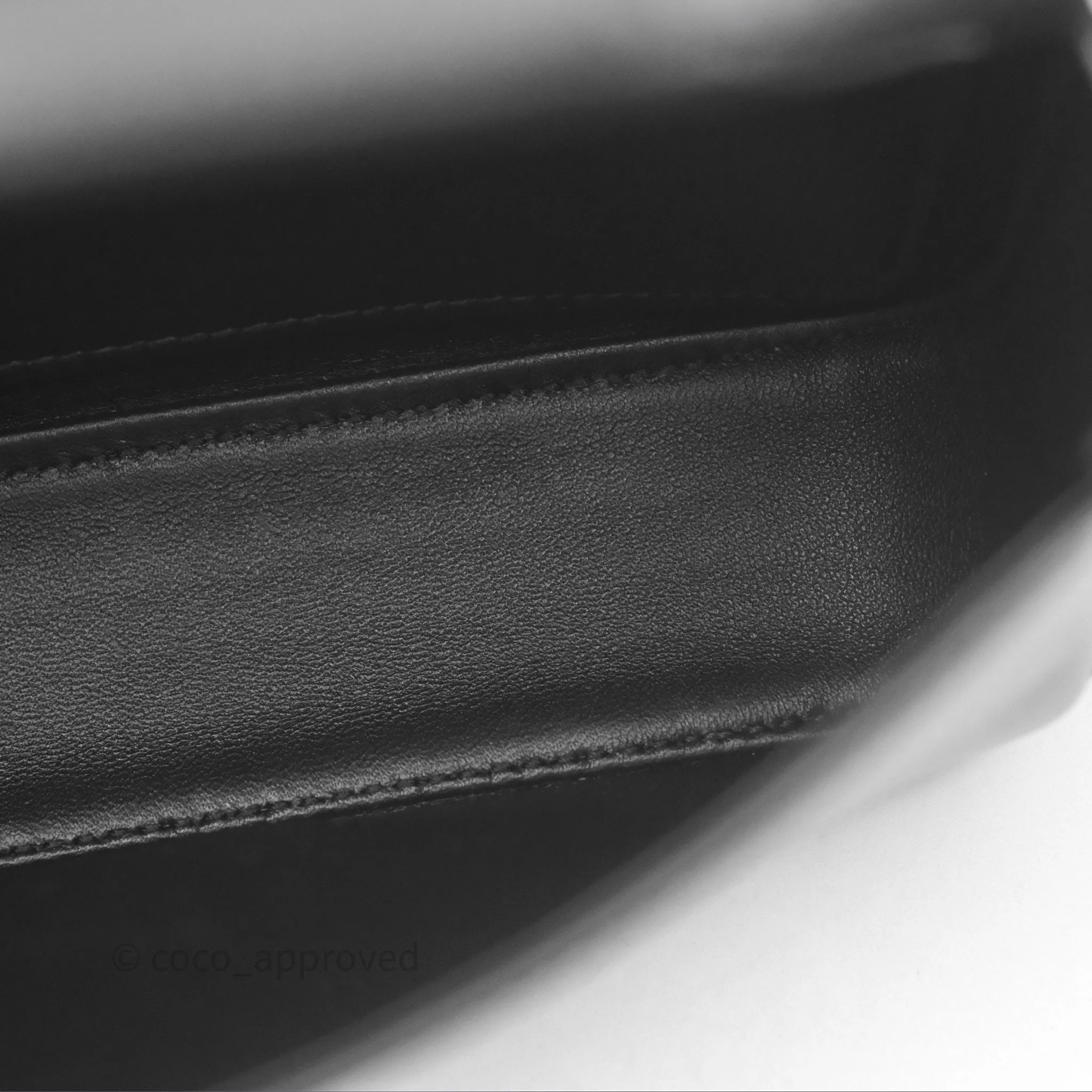 Celine Triomphe Shoulder Bag Black Calfskin