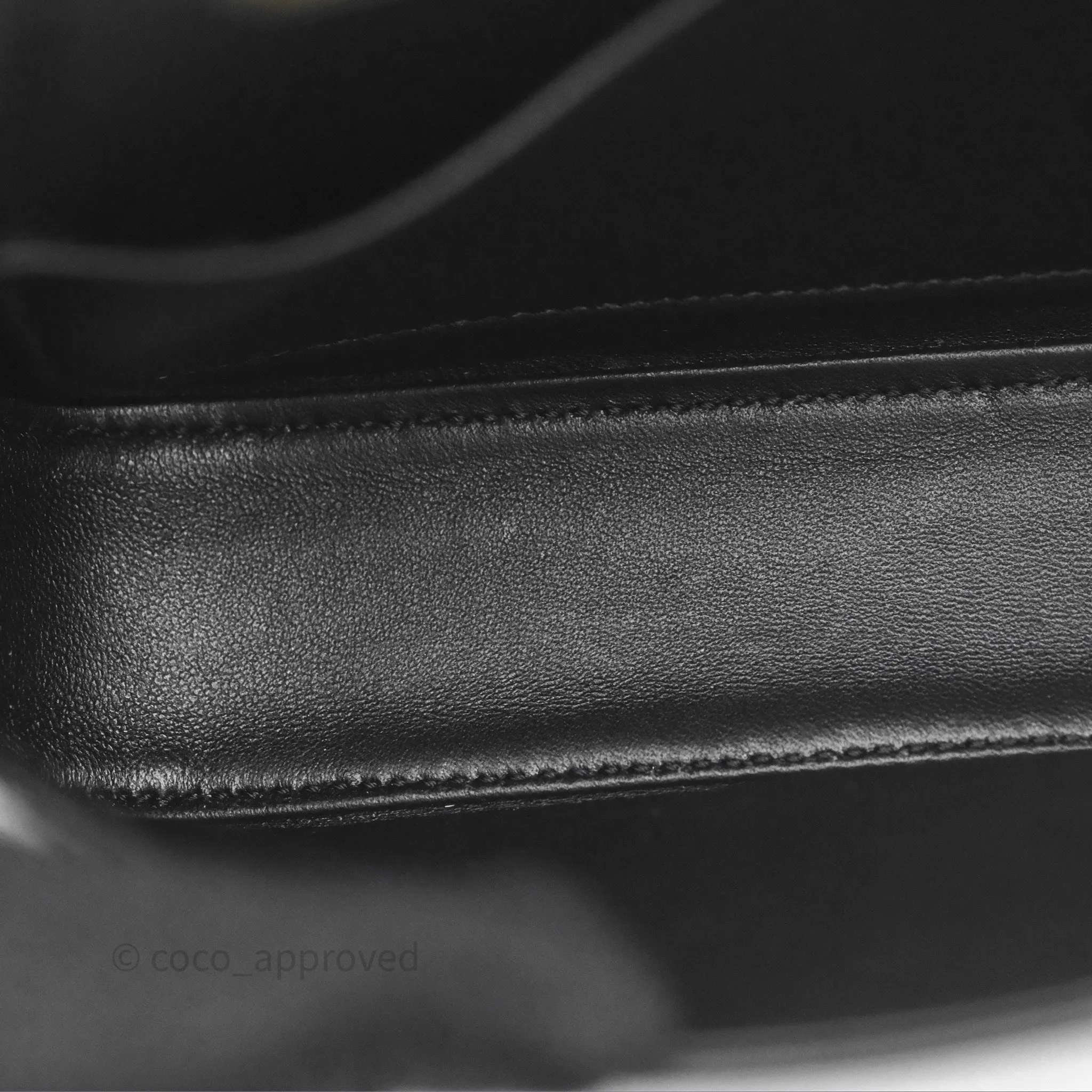 Celine Triomphe Shoulder Bag Black Calfskin