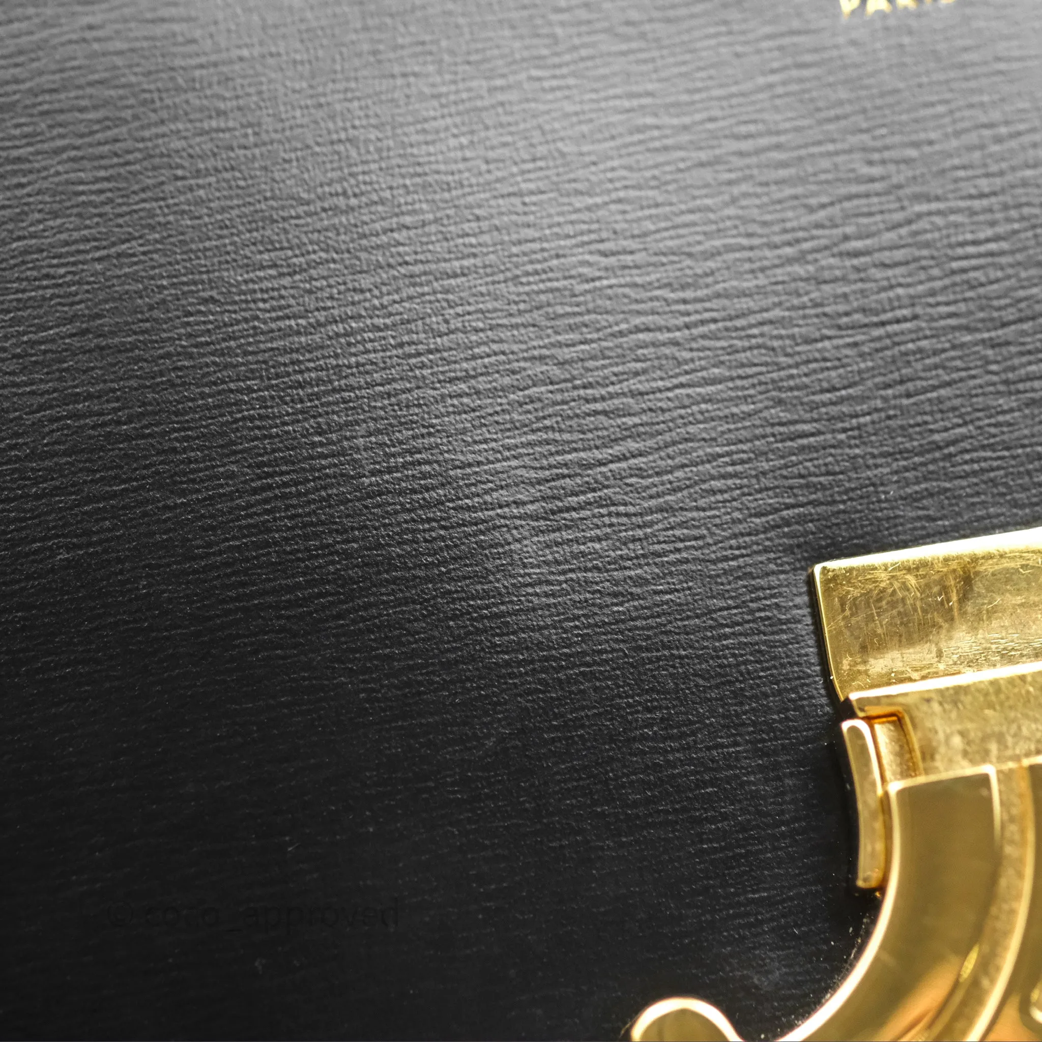 Celine Triomphe Shoulder Bag Black Calfskin