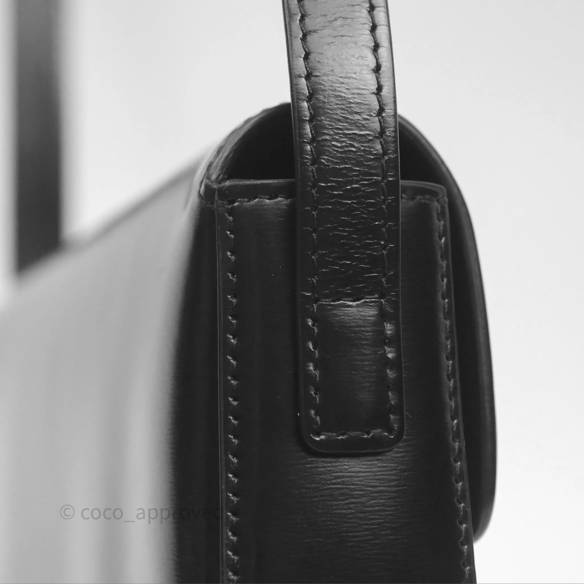 Celine Triomphe Shoulder Bag Black Calfskin