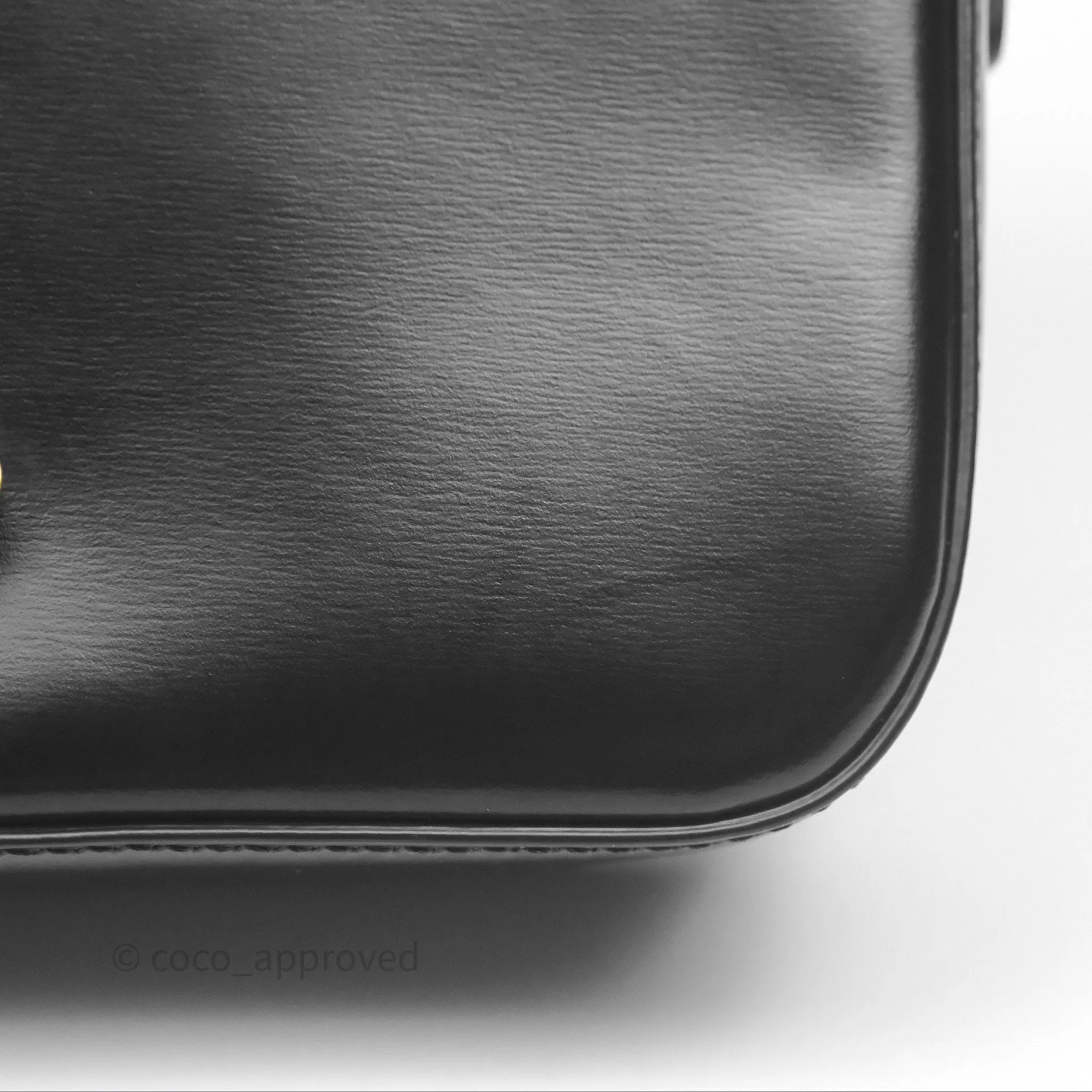 Celine Triomphe Shoulder Bag Black Calfskin