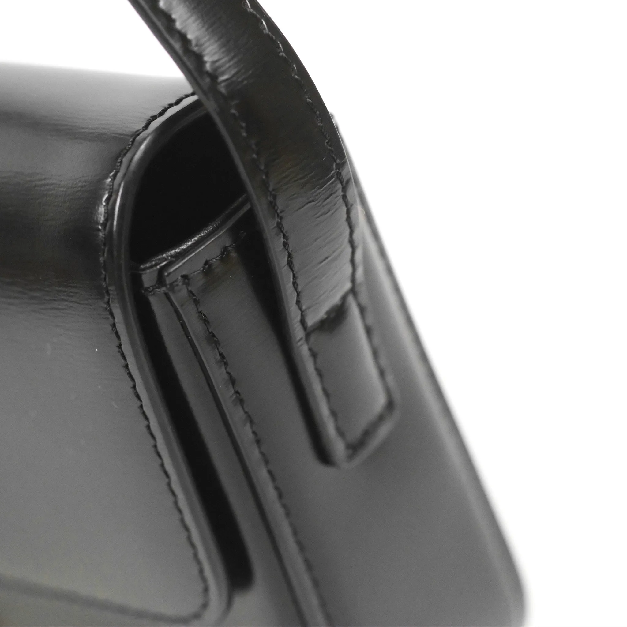 Celine Triomphe Shoulder Bag Black Calfskin