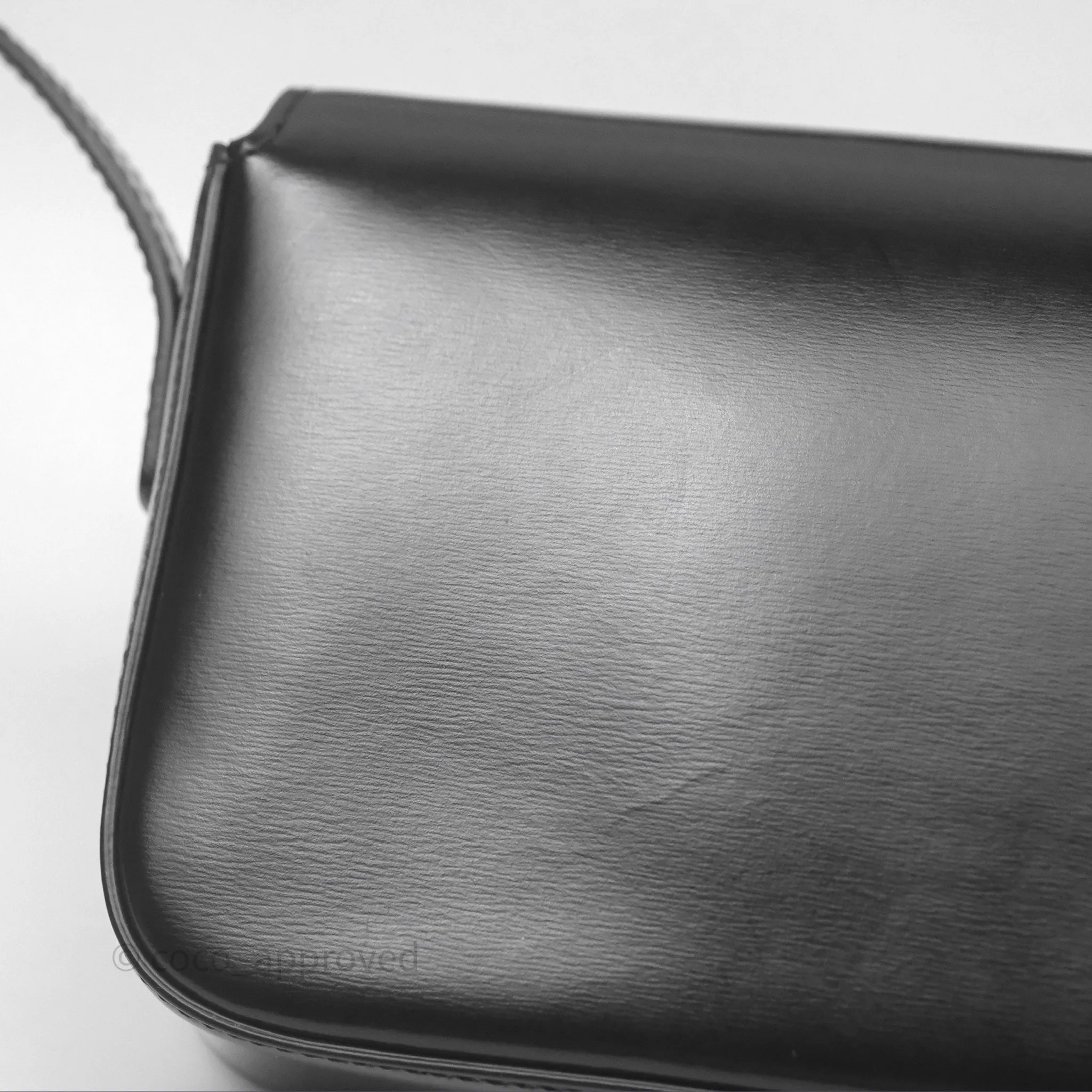 Celine Triomphe Shoulder Bag Black Calfskin