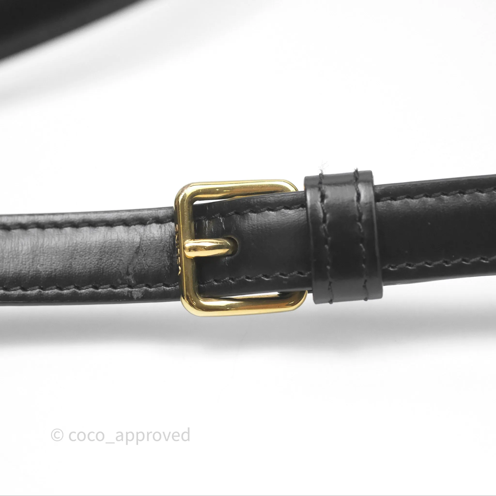 Celine Triomphe Shoulder Bag Black Calfskin