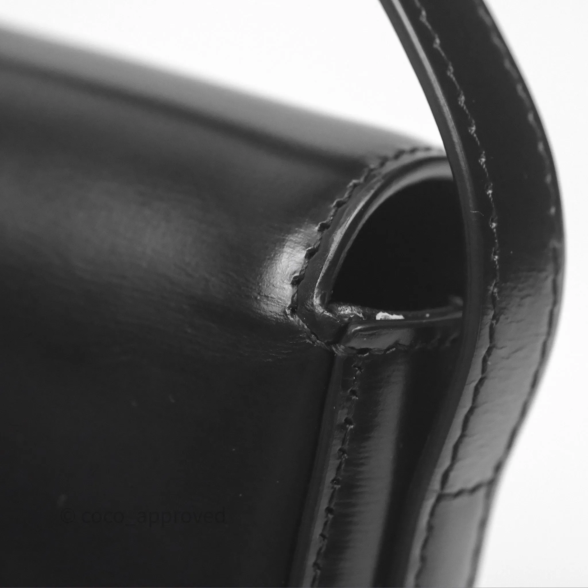 Celine Triomphe Shoulder Bag Black Calfskin