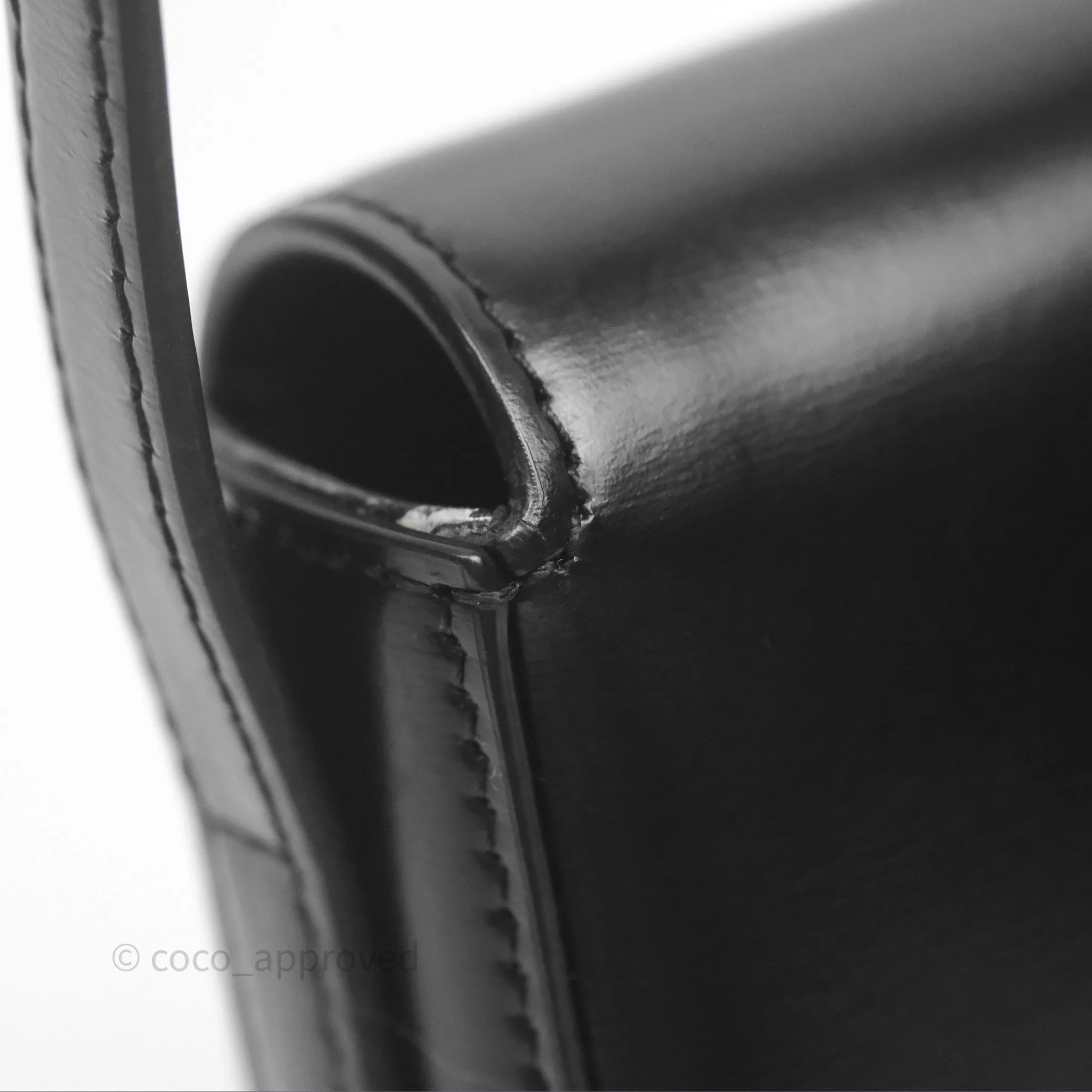Celine Triomphe Shoulder Bag Black Calfskin