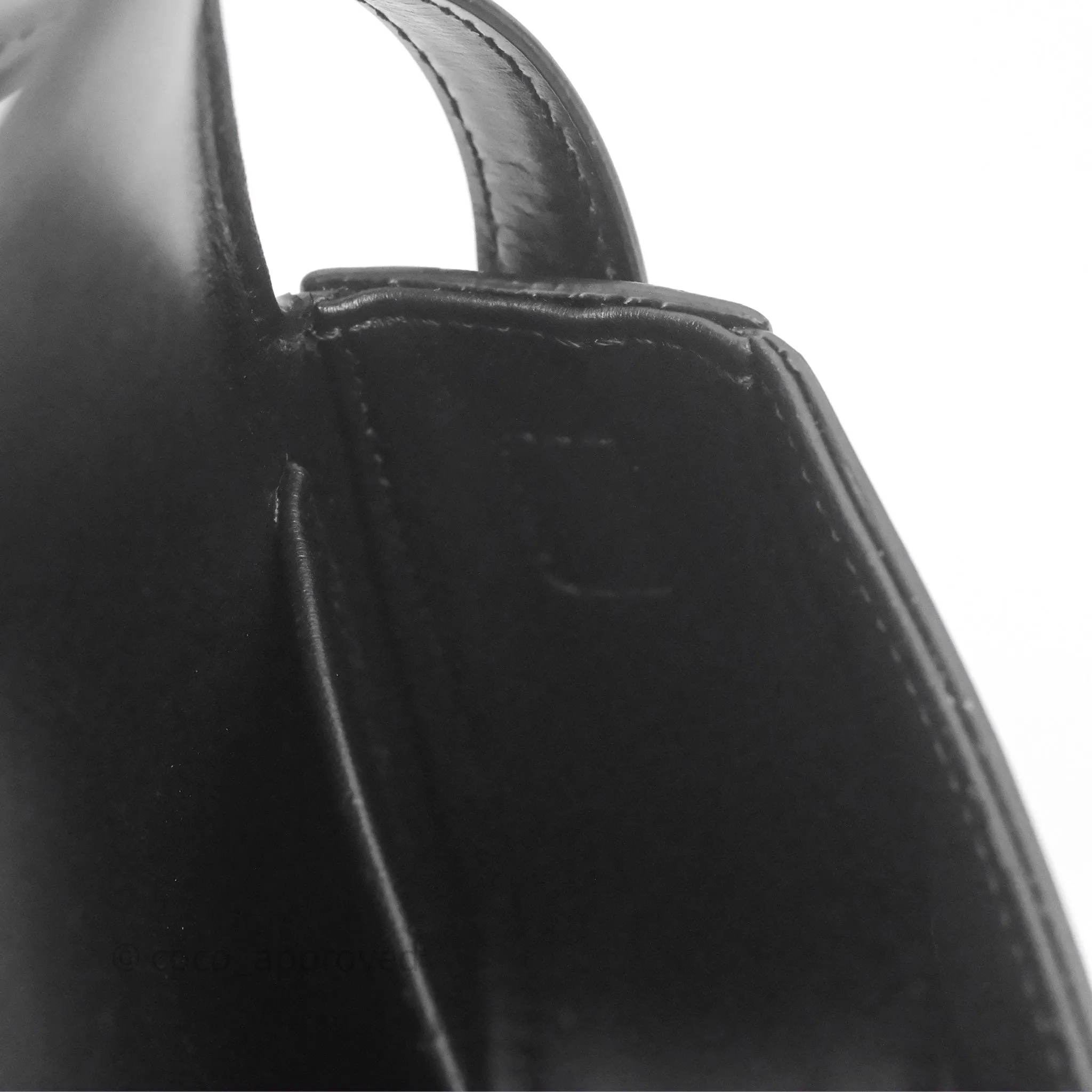 Celine Triomphe Shoulder Bag Black Calfskin
