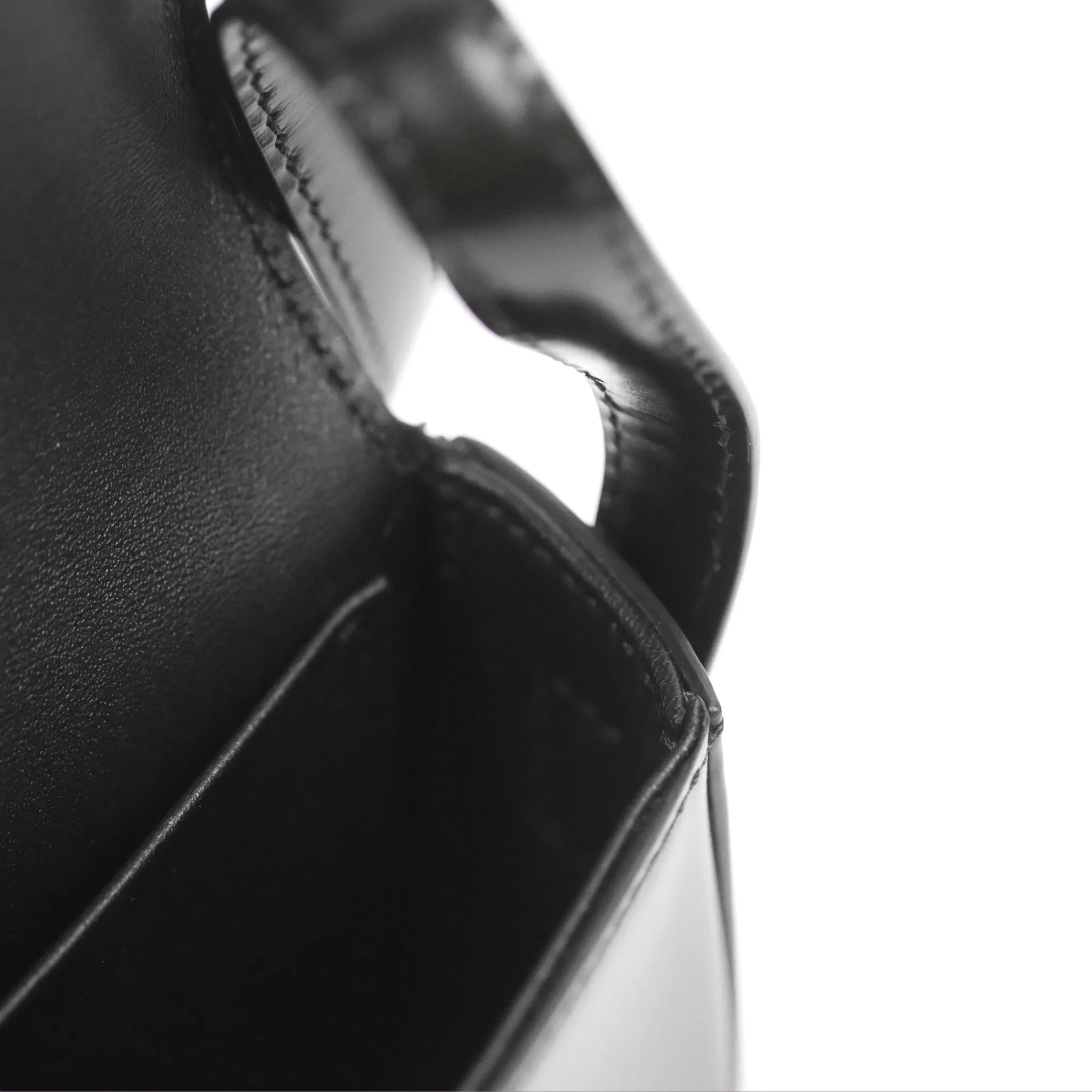 Celine Triomphe Shoulder Bag Black Calfskin