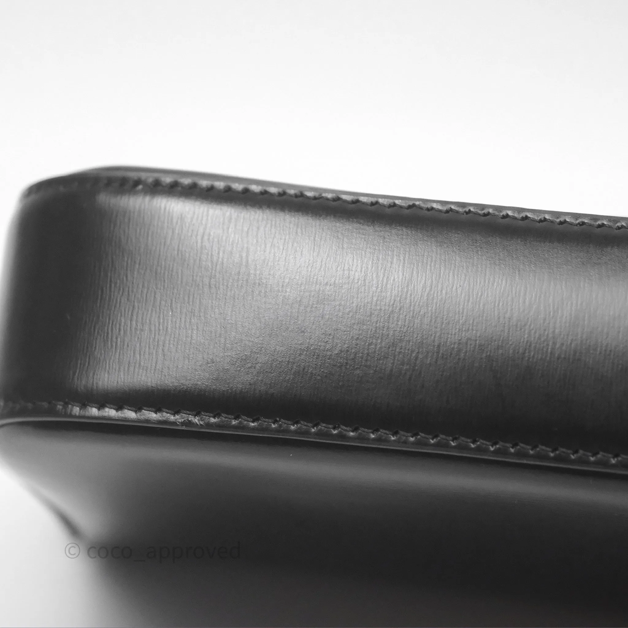 Celine Triomphe Shoulder Bag Black Calfskin