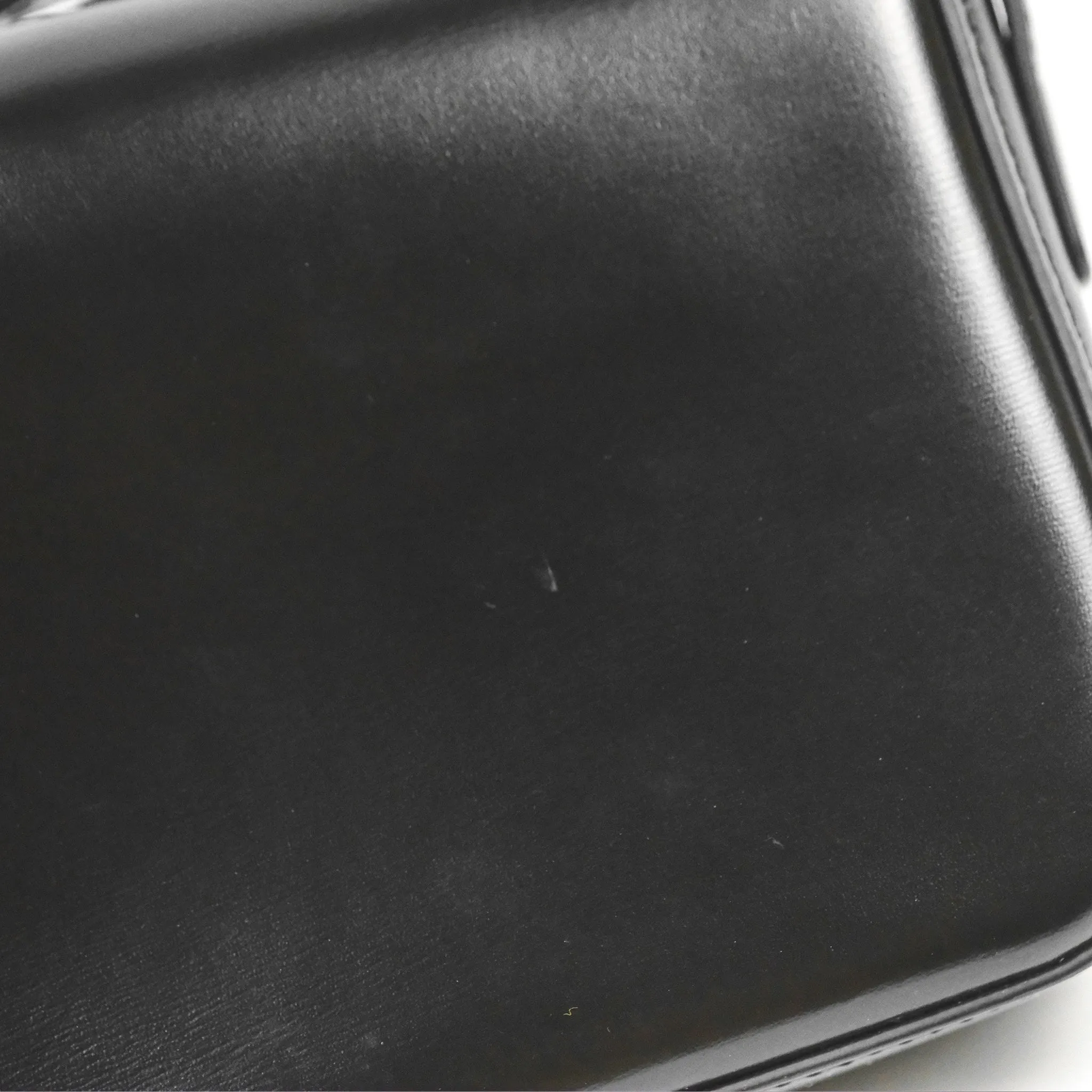 Celine Triomphe Shoulder Bag Black Calfskin