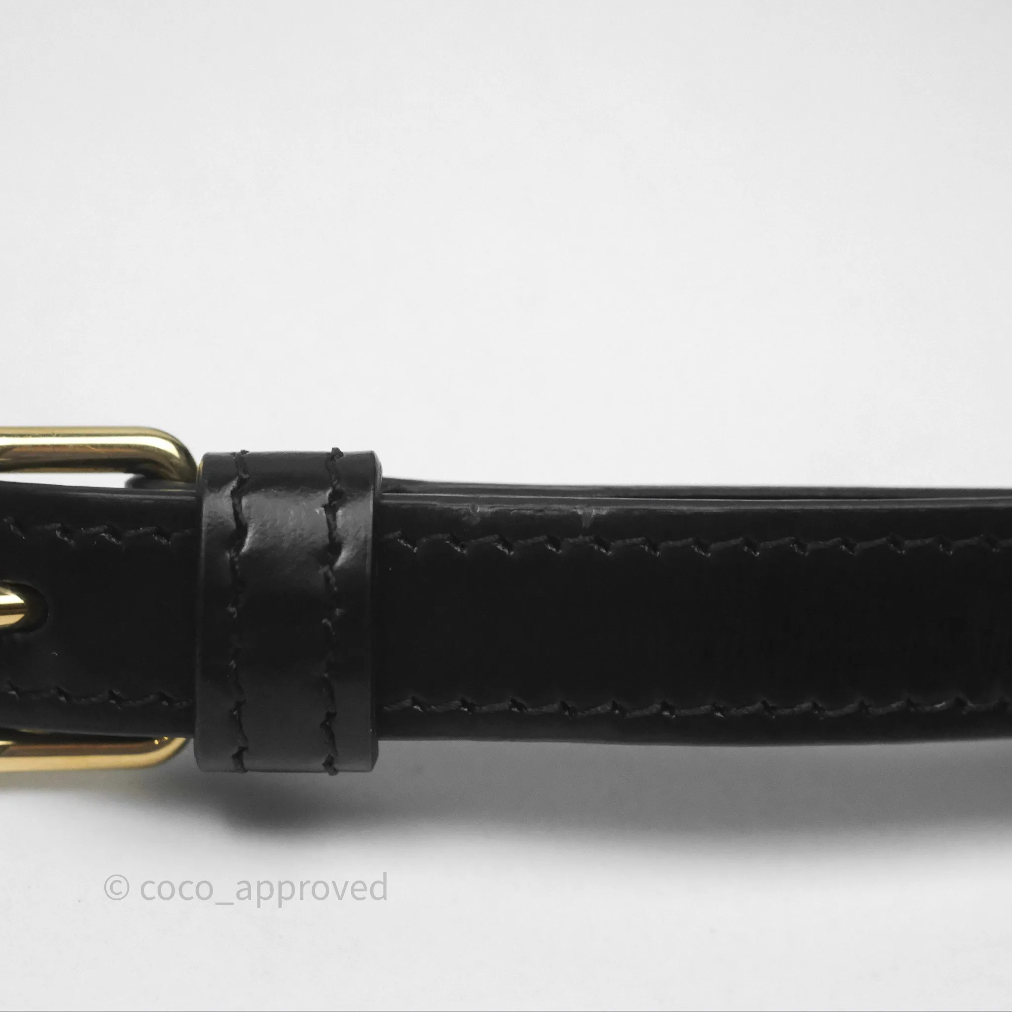 Celine Triomphe Shoulder Bag Black Calfskin