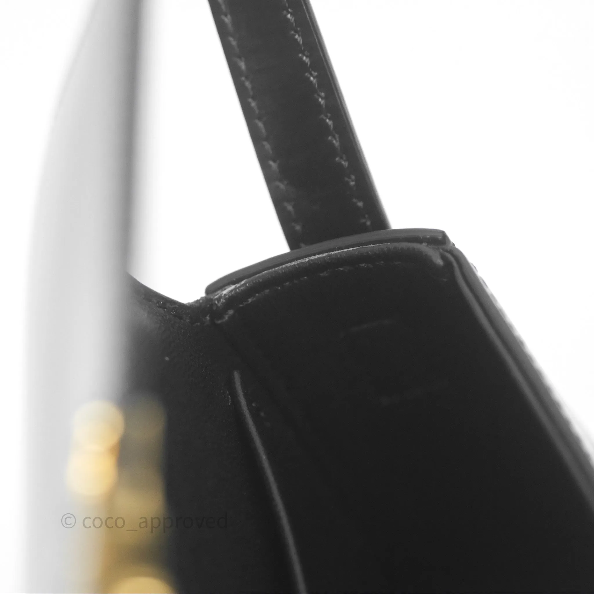 Celine Triomphe Shoulder Bag Black Calfskin