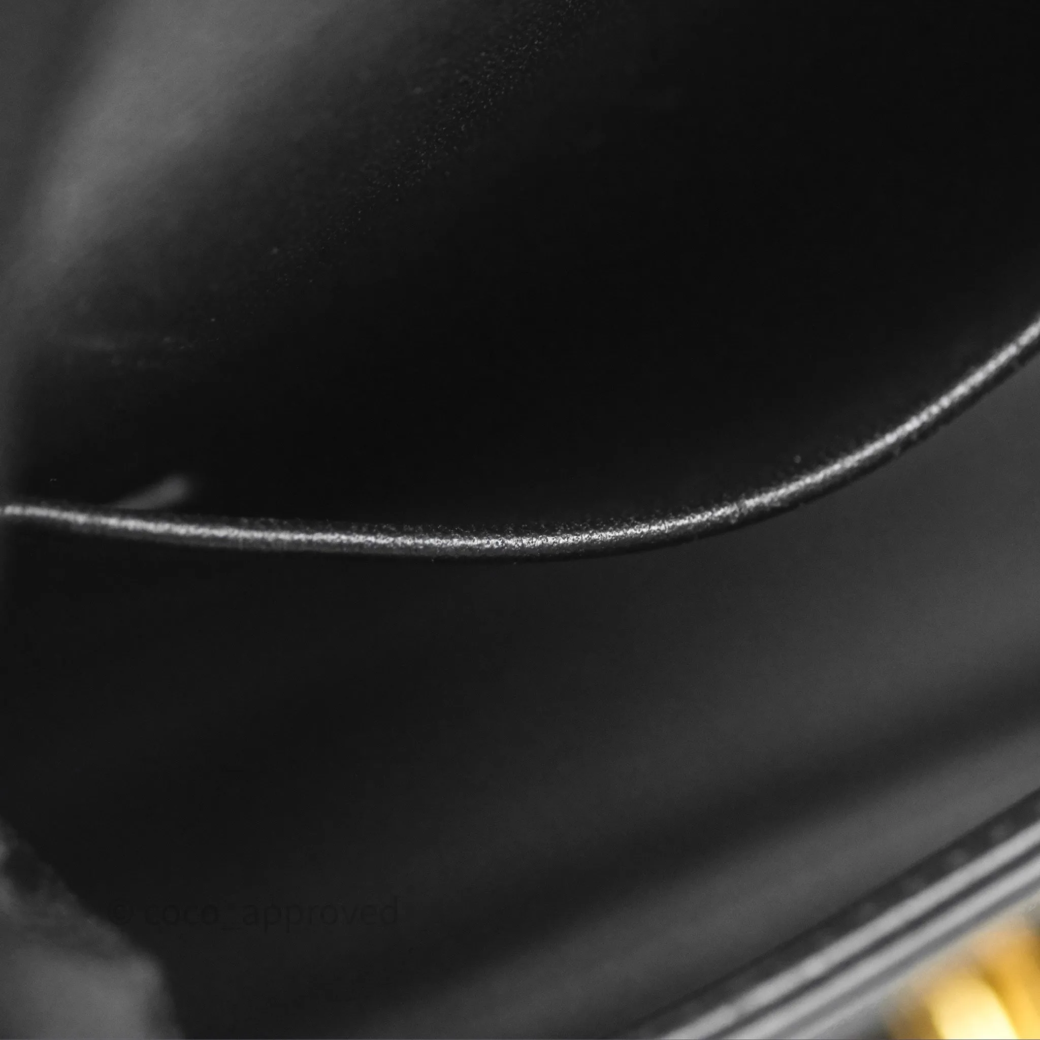 Celine Triomphe Shoulder Bag Black Calfskin