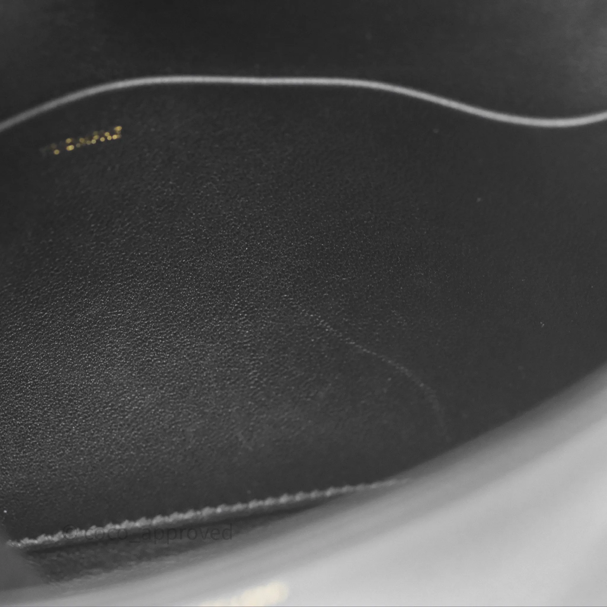Celine Triomphe Shoulder Bag Black Calfskin