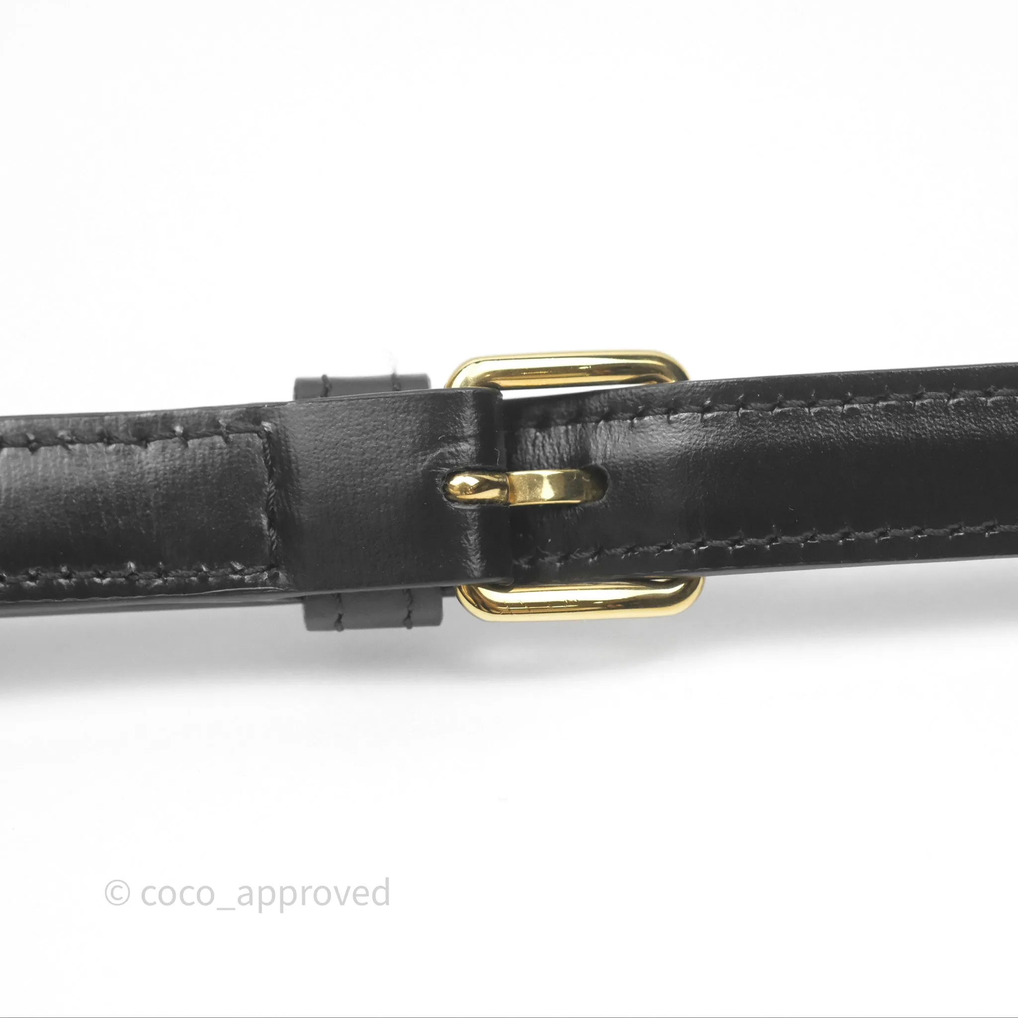 Celine Triomphe Shoulder Bag Black Calfskin