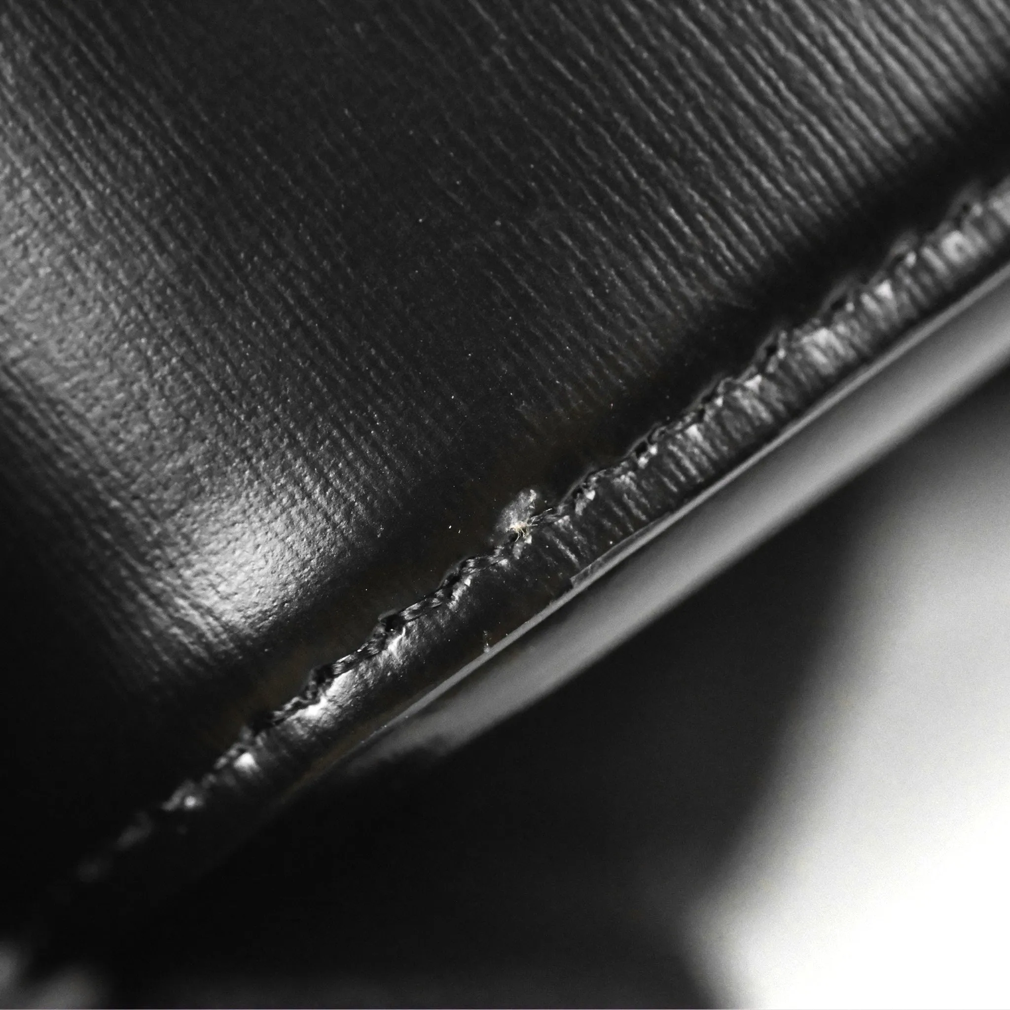 Celine Triomphe Shoulder Bag Black Calfskin